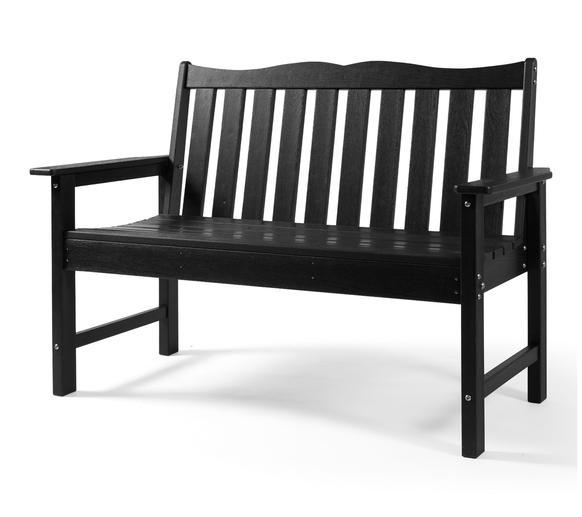 Backyard Expressions Poly Weatherproof Garden Bench