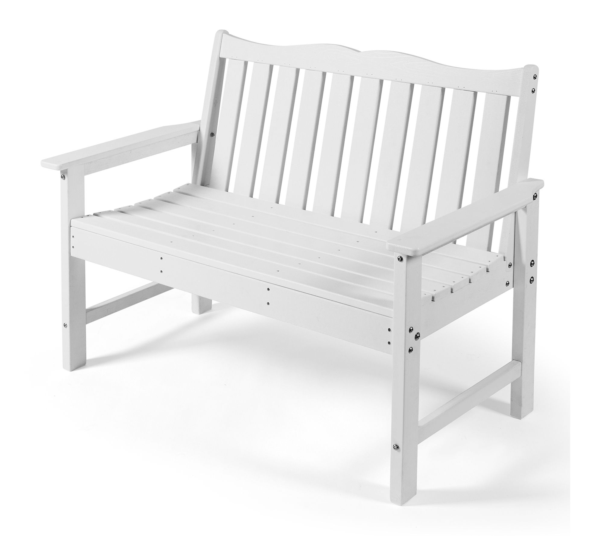 Backyard Expressions Poly Weatherproof Garden Bench