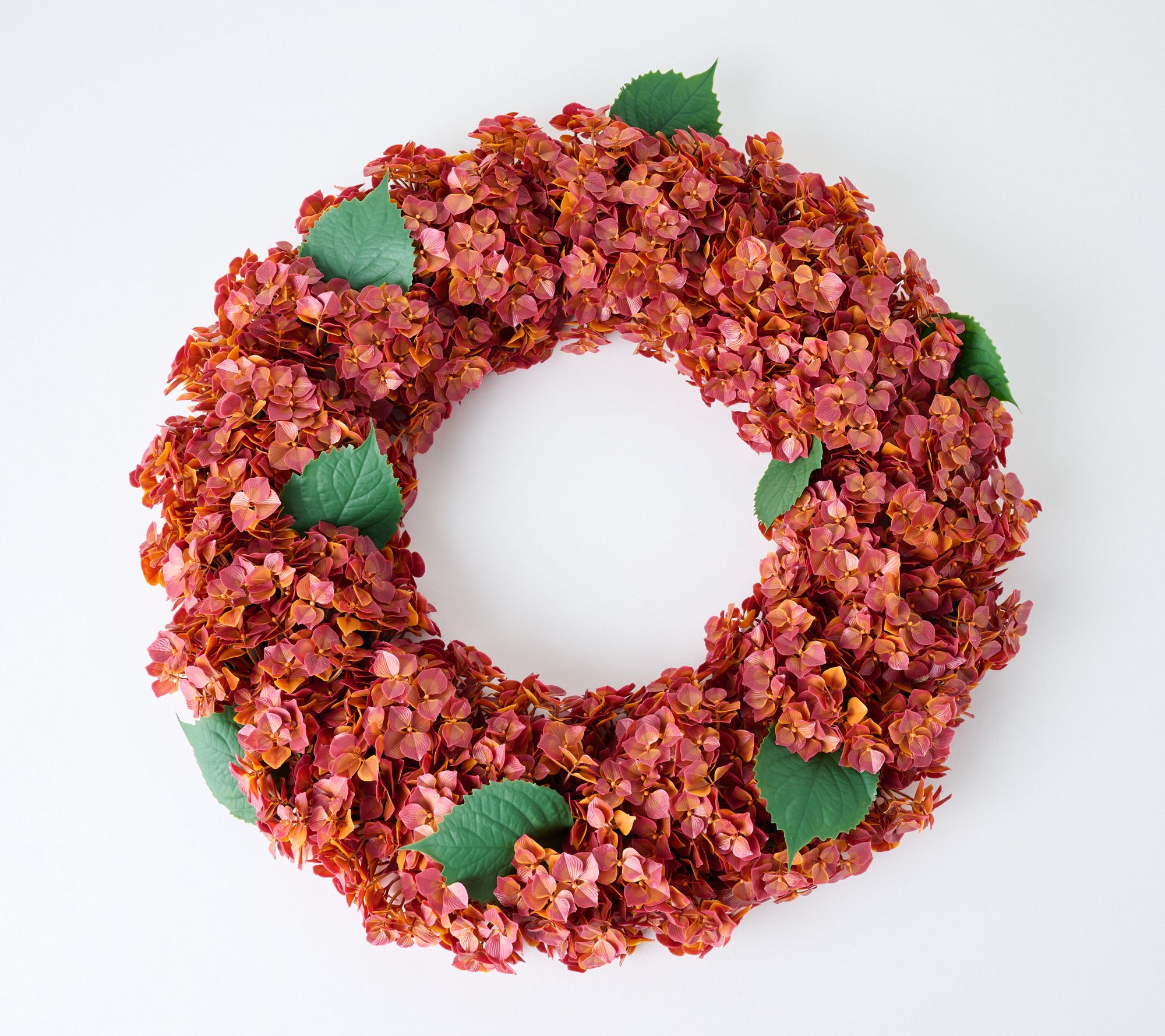 "As Is" Wicker Park 24" Indoor/Outdoor Faux Hydrangea Wreath