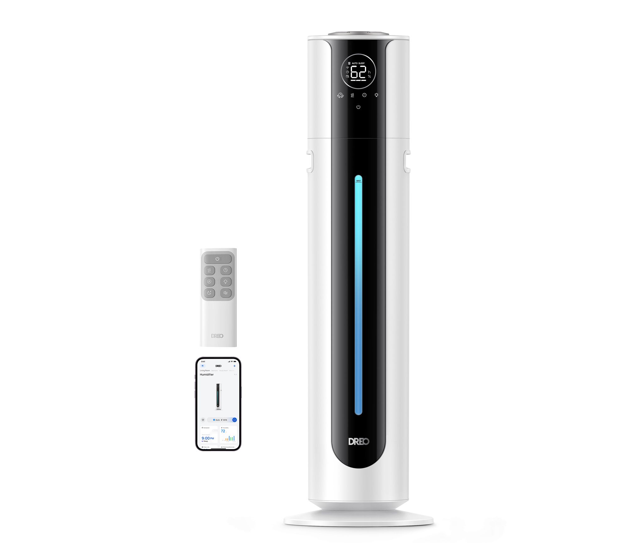 DREO 10.5L Smart Humidifier 75H Runtime, 21dB, RGB Light