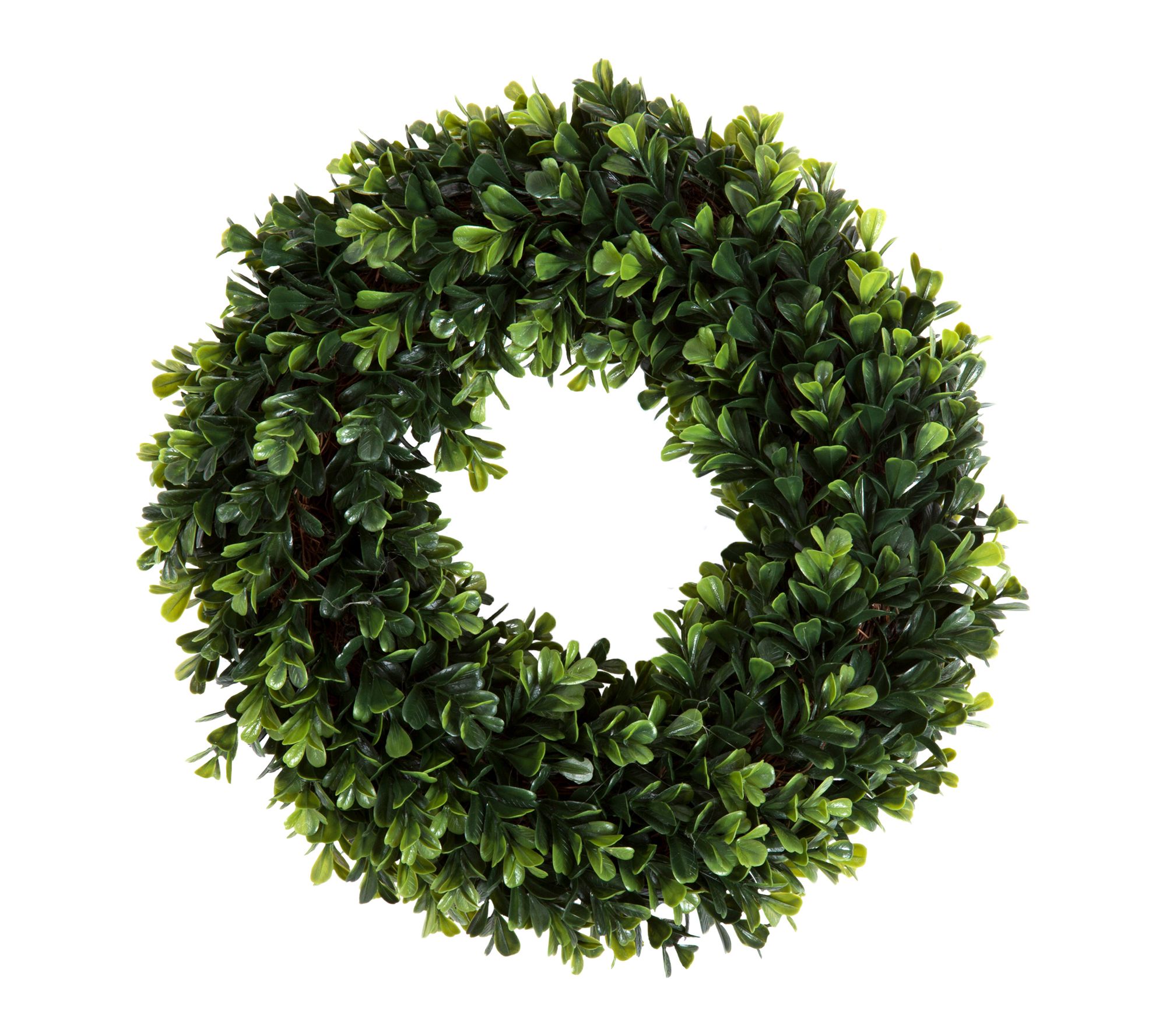 Pure Garden 12" Round Boxwood Wreath for Front Door