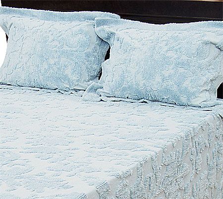 Amadeus Elegance 100% Cotton Chenille Bedspread Set - QVC.com