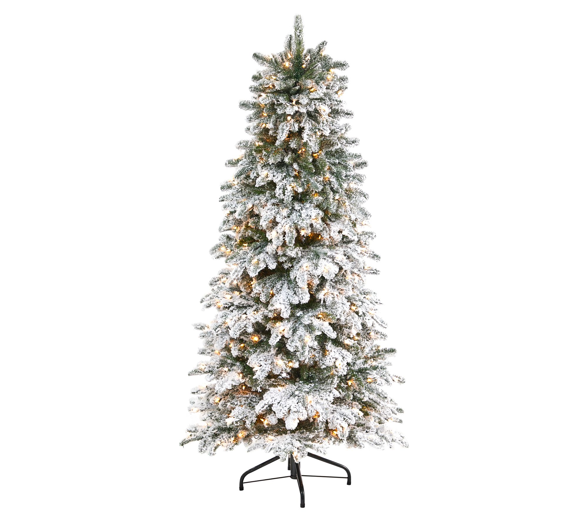 4 Foot Prelit Indoor/Outdoor Shimmering Frosted Pine Potted Tree with –  Haute Decor
