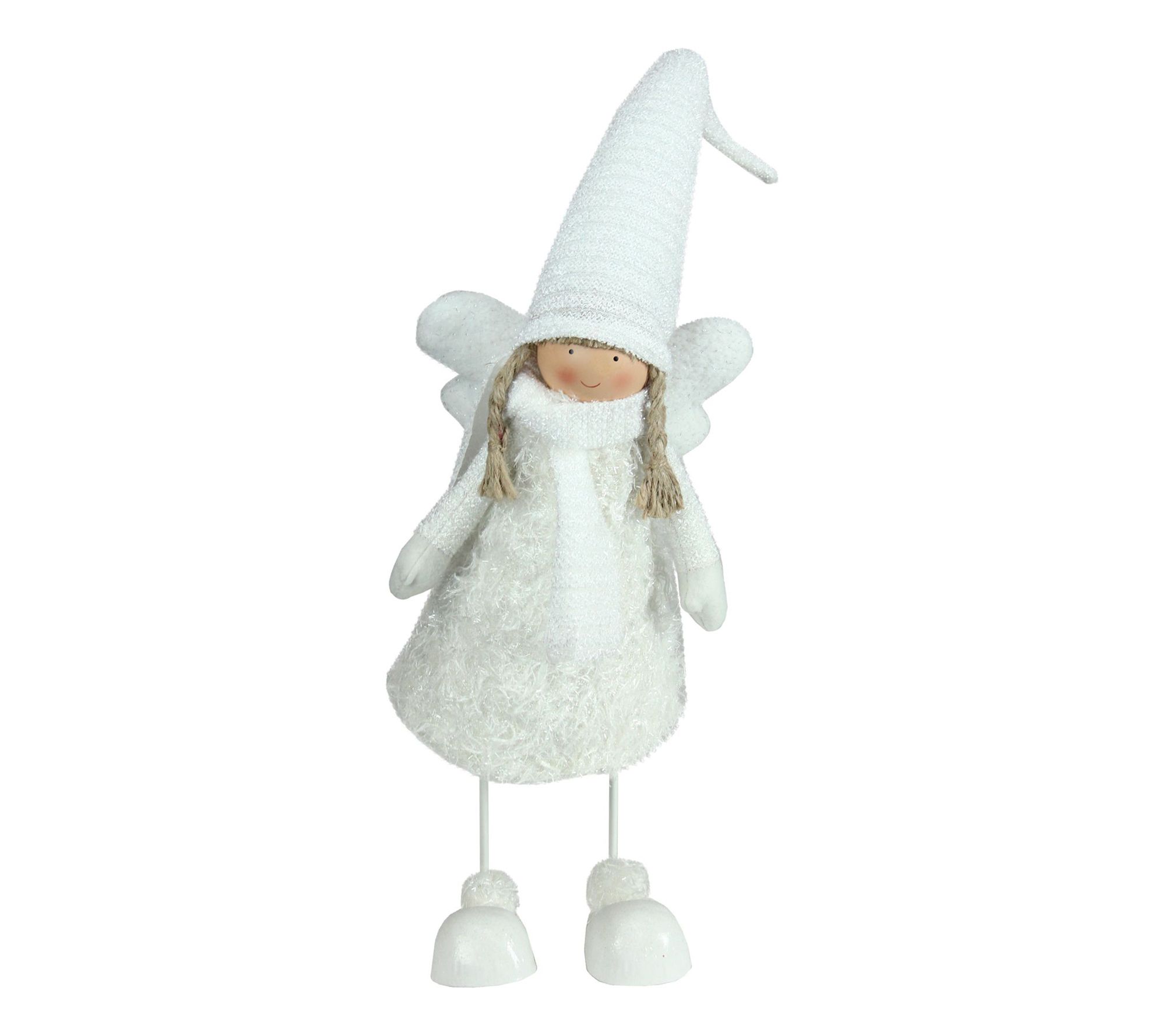 Northlight 26.75" White Bobble Girl Angel Tabletop Figurine