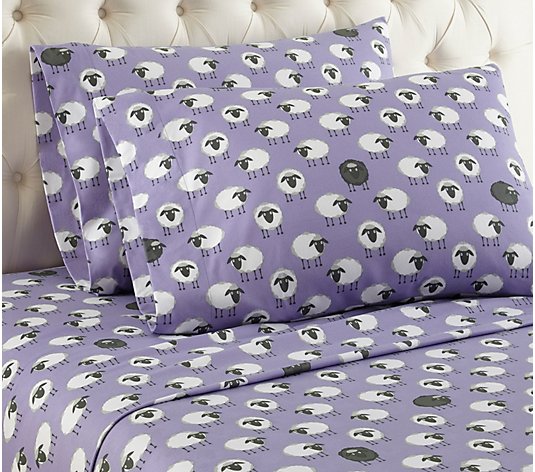 Shavel Micro Flannel Printed Twin Sheet Set