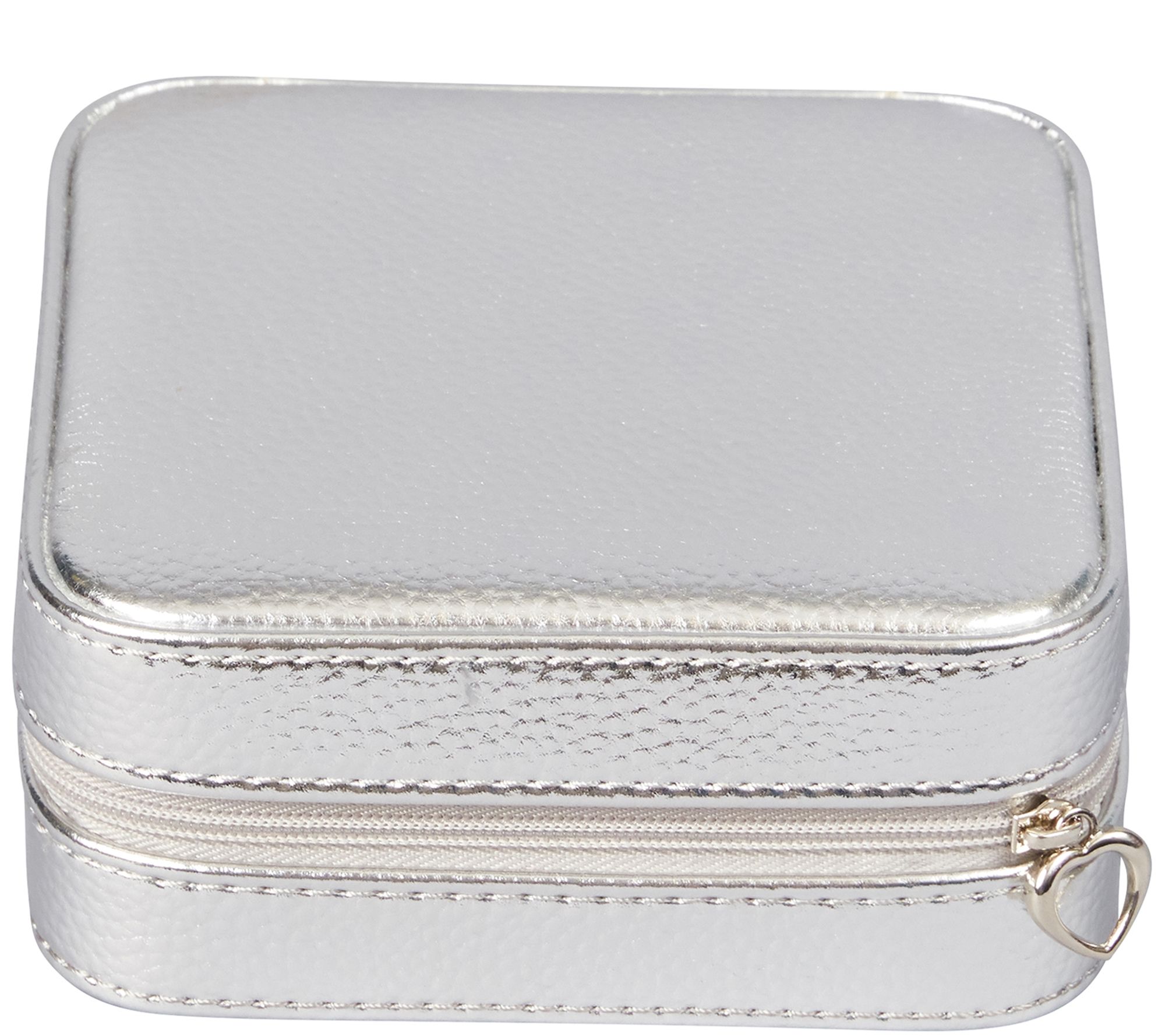 Mele & Co. Luna Travel Jewelry Case in MetallicFaux Leather