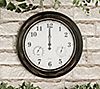 Pure Garden 18" Indoor Outdoor Wall Clock Thermometer, 4 of 7