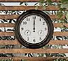 Pure Garden 18" Indoor Outdoor Wall Clock Thermometer, 6 of 7