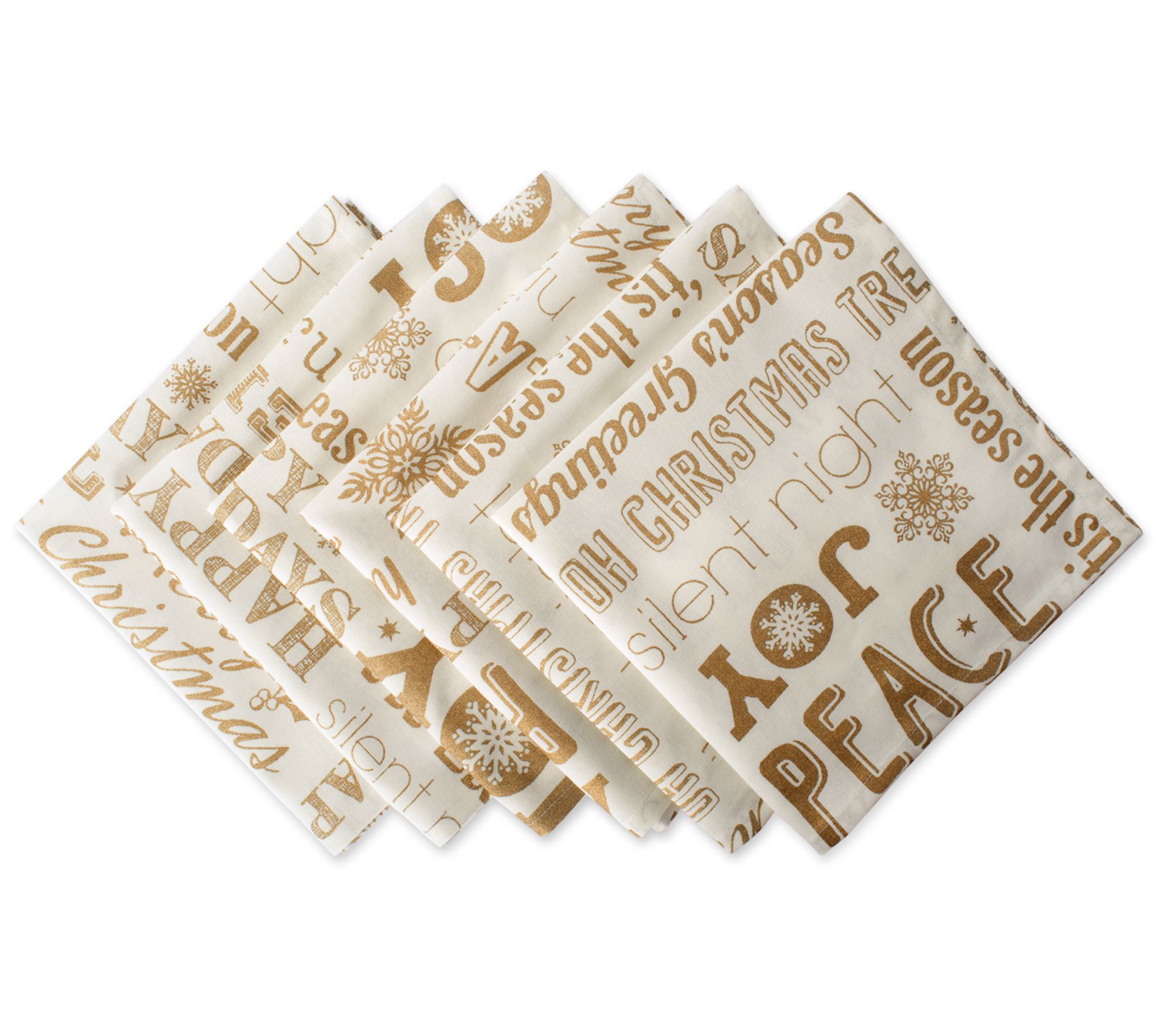 Design Imports Christmas Collage Napkin Set of6