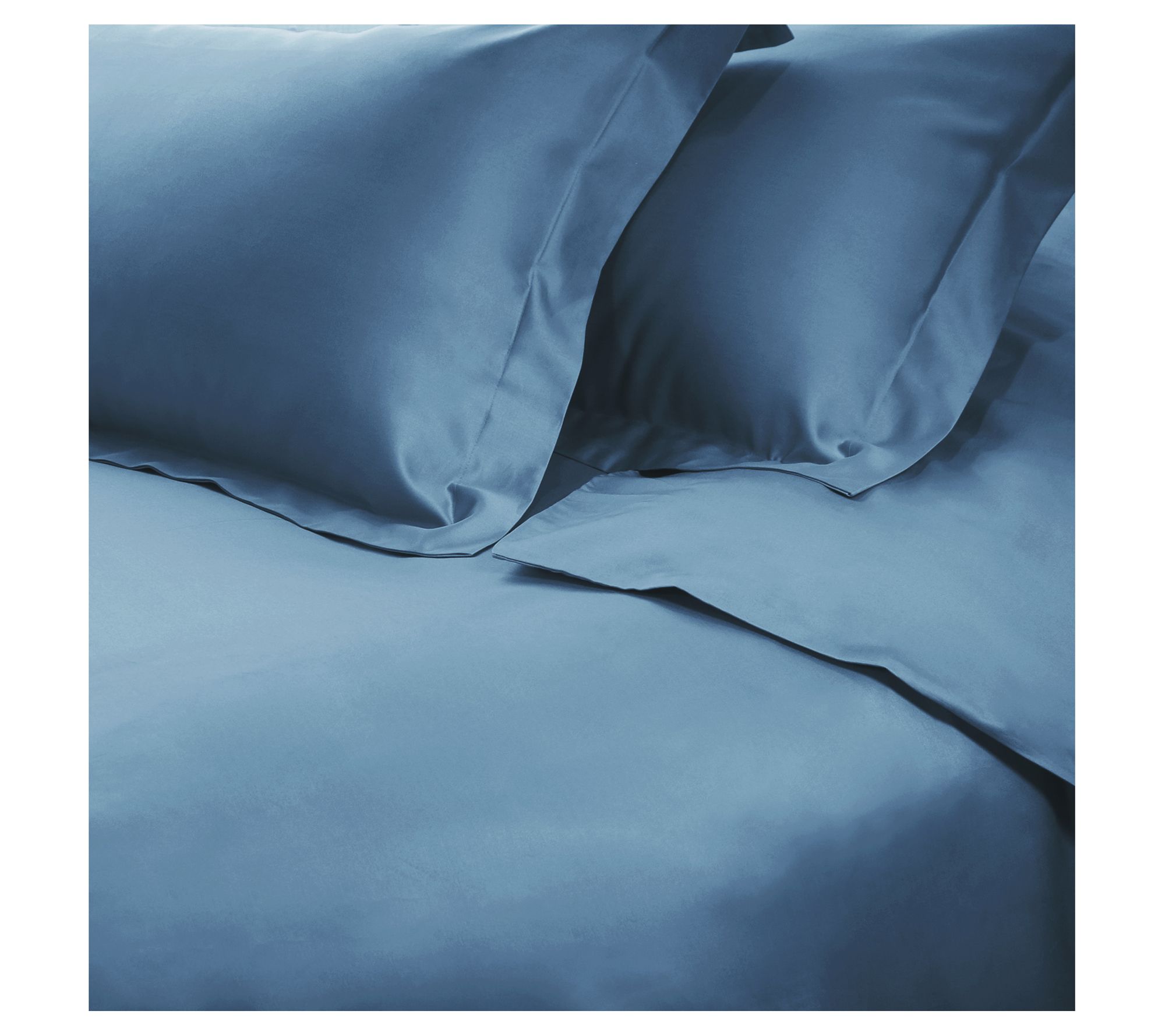Superior 650-Th read Count Soli d Duvet Cover S et, Twin