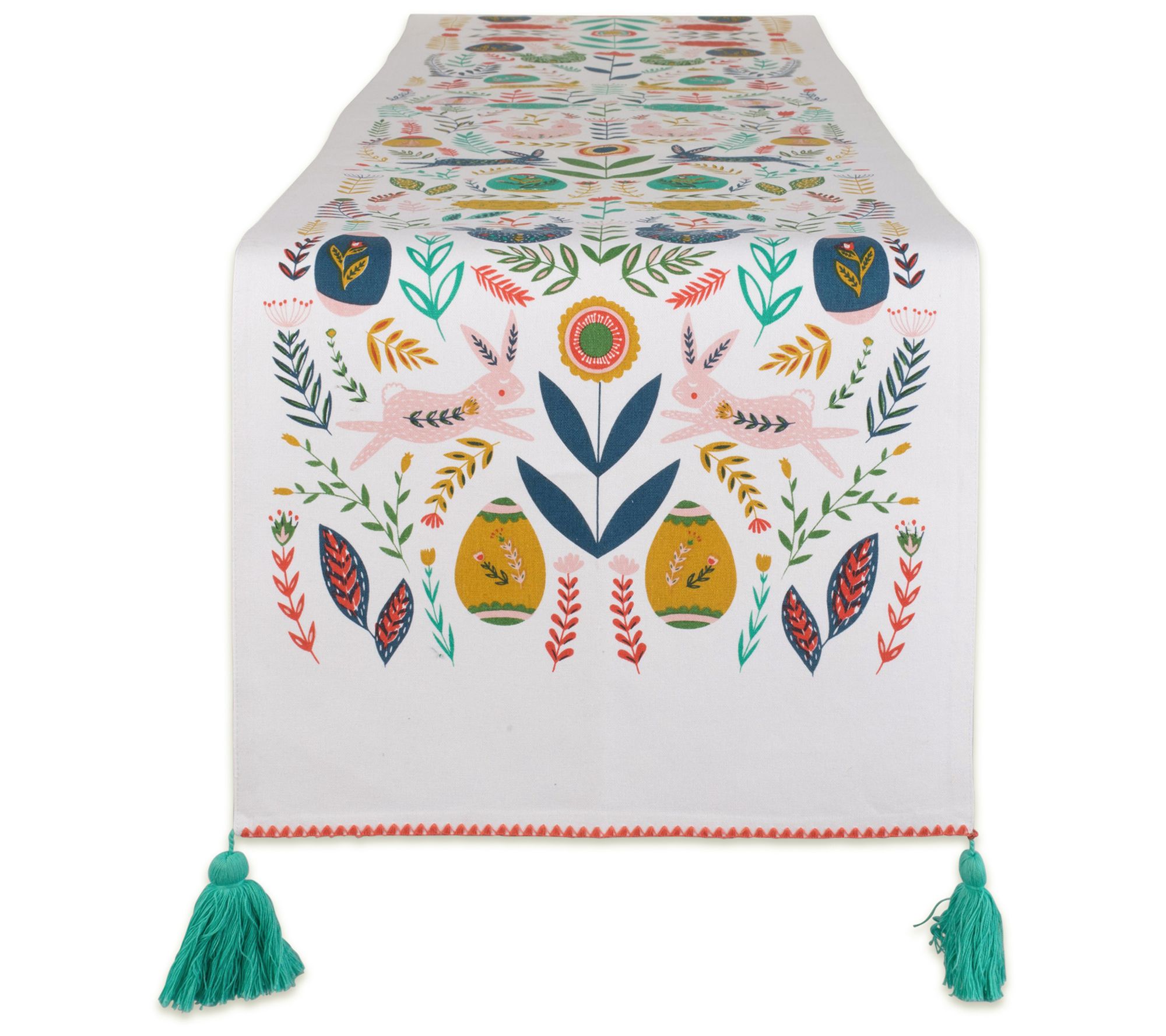 Design Imports Easter Garden Embellished TableRunner 14x108