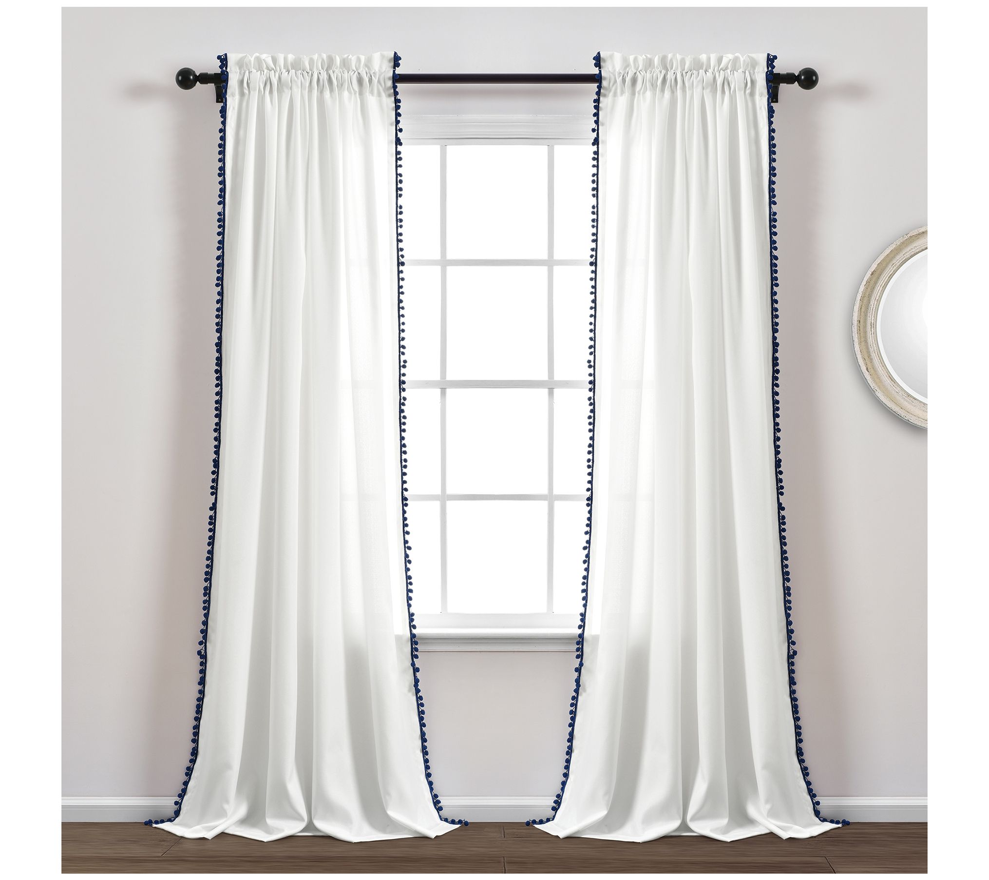 Pom Pom Single Window Panel by Lush Decor