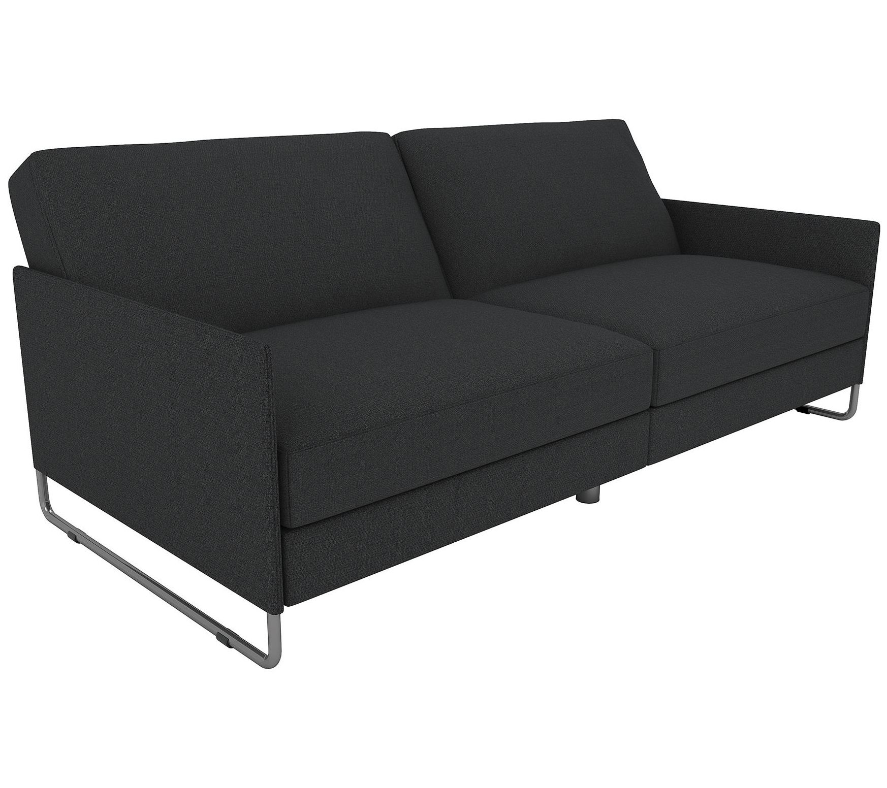 DHP Luna Convertible Gray Linen Futon
