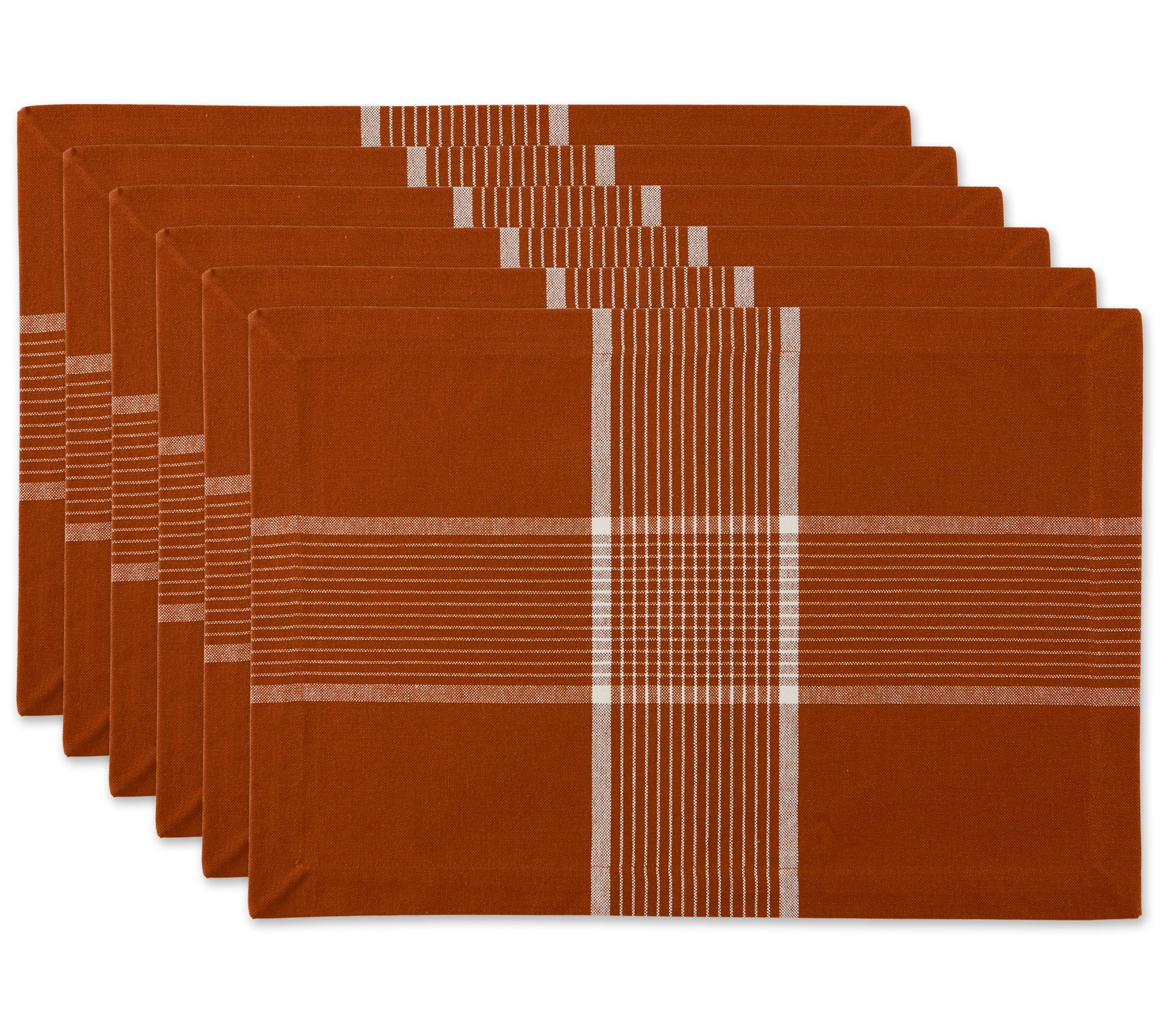 Design Imports Check Patttern Placemats, Set of6