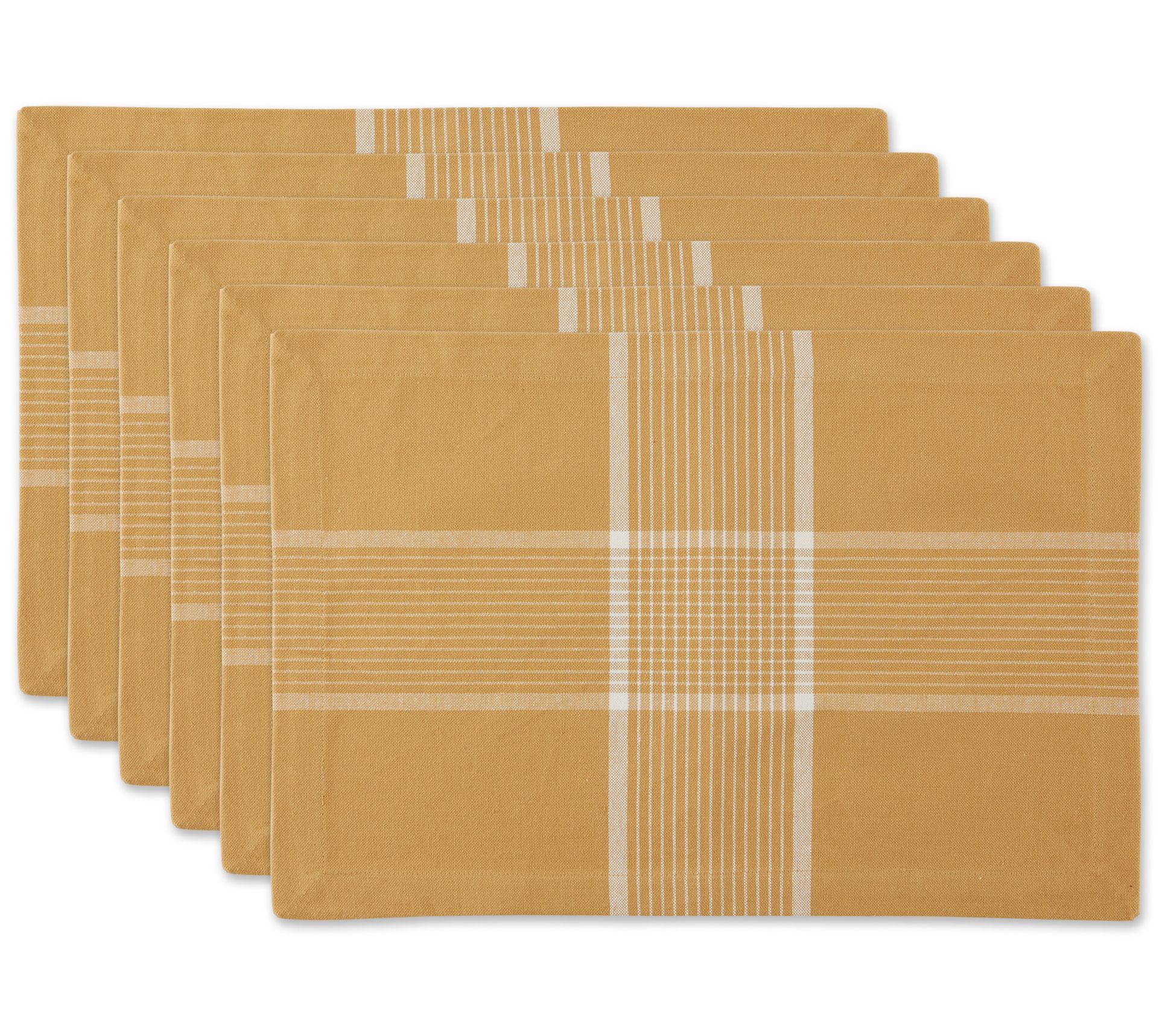 Design Imports Check Patttern Placemats, Set of6