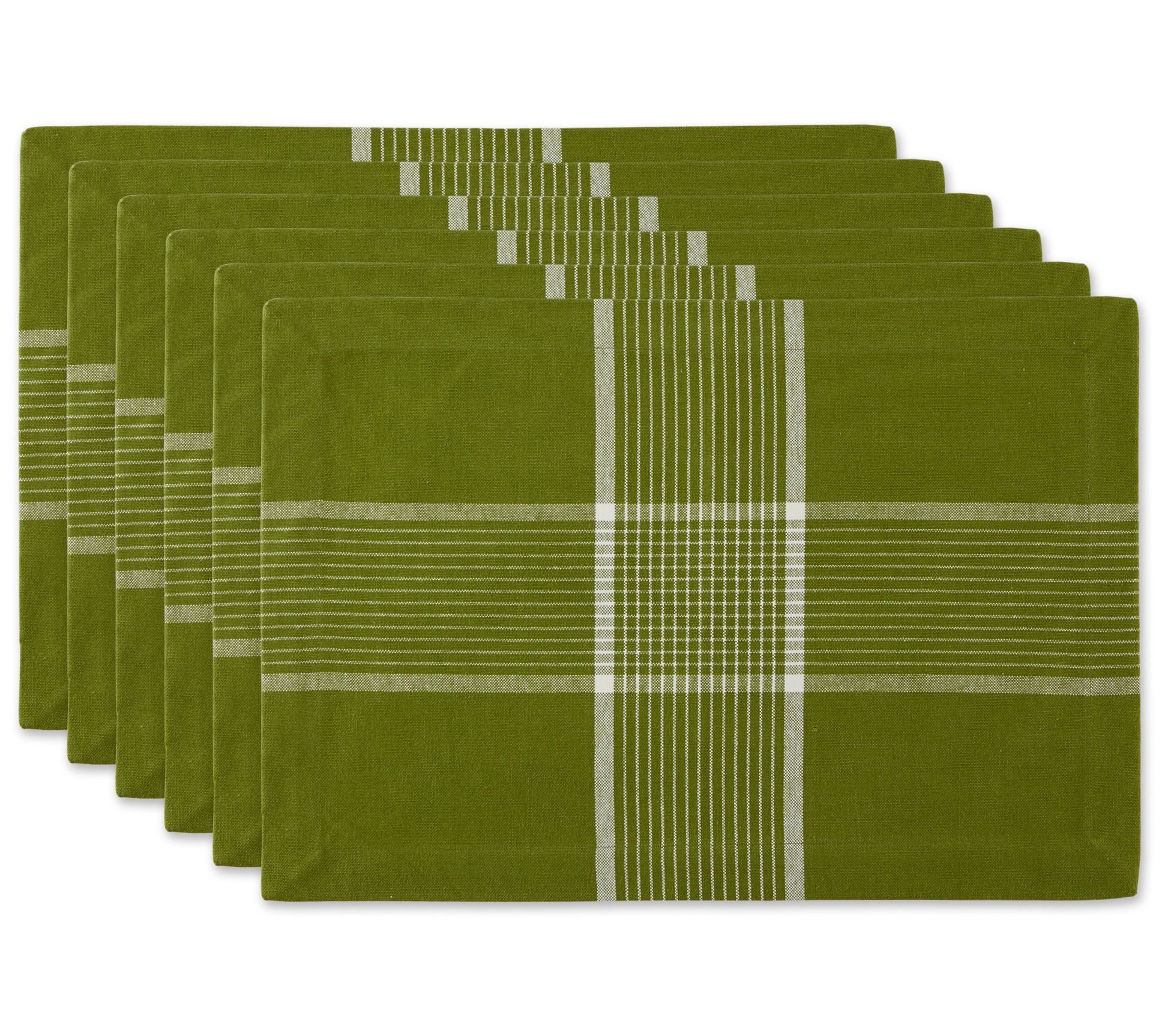 Design Imports Check Patttern Placemats, Set of6