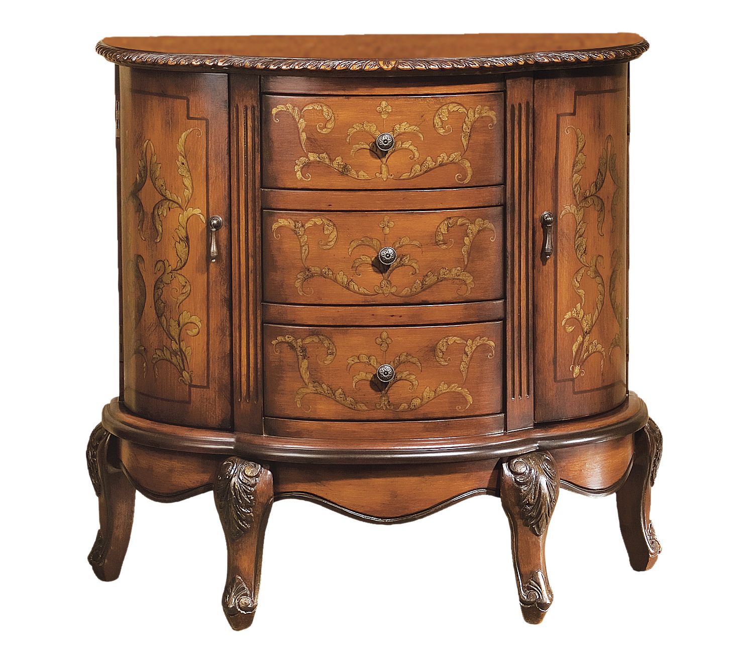 Design Toscano Villa Lucchesi Carved and Painted Console Table