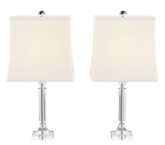 Crystal Candlestick Lamps, Set of 2 - HastingsHome