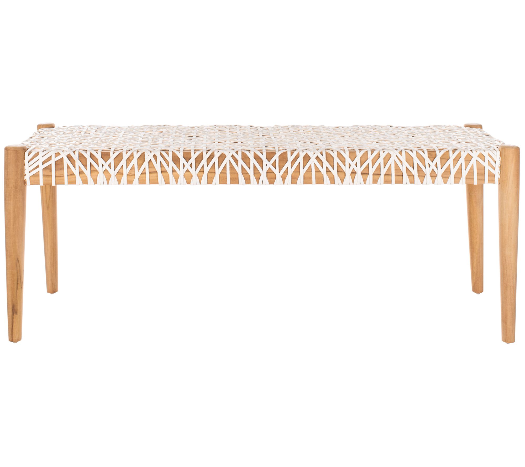 Safavieh Bandelier Leather Weave Bench