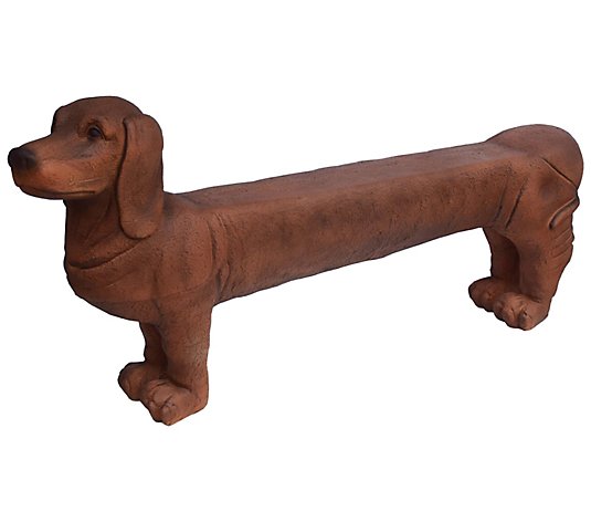 SWI 25.6" Cold Cast Two Person Dog Bench