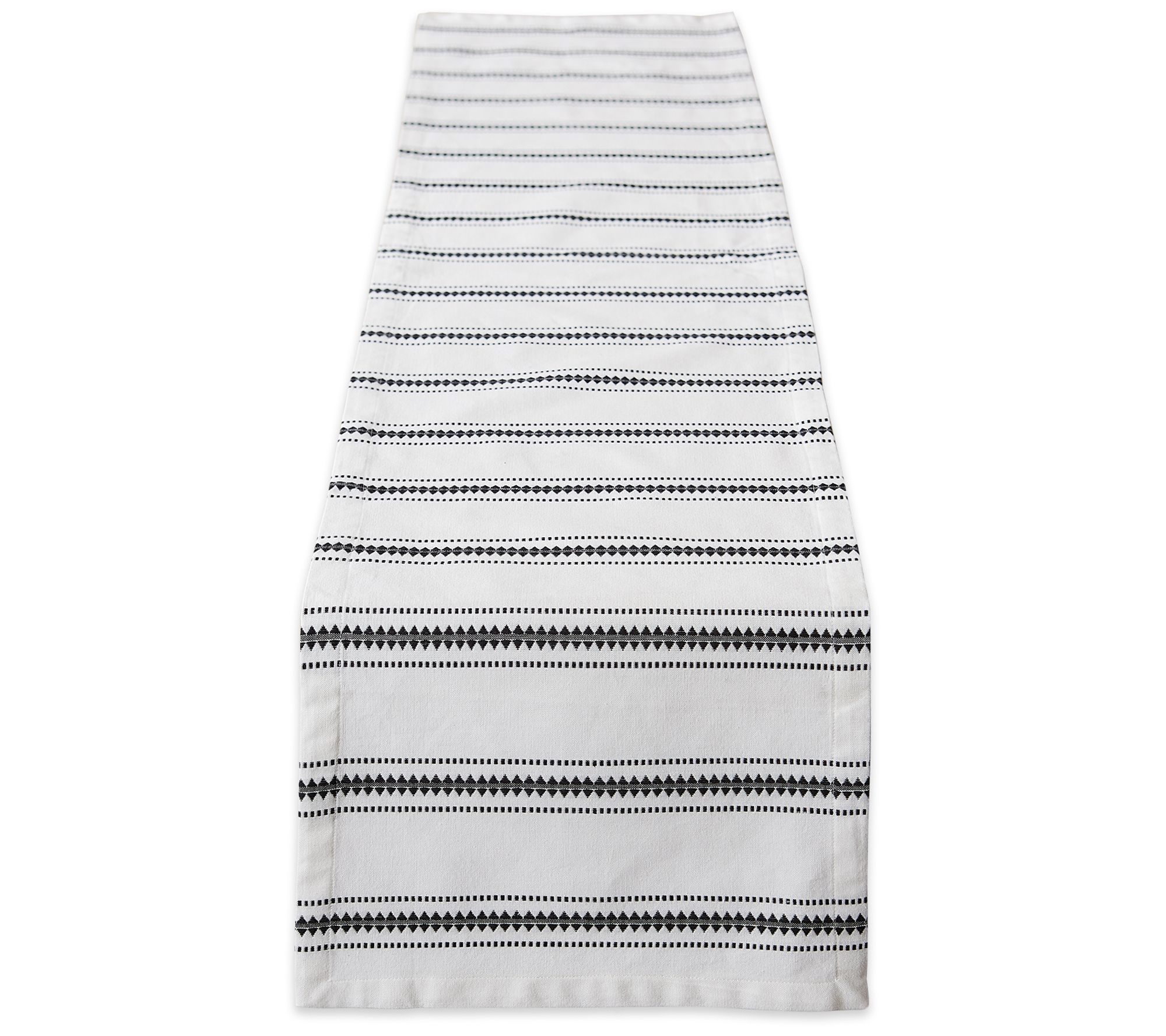 Design Imports 14x108 Zig Dobby Stripe Table Runner