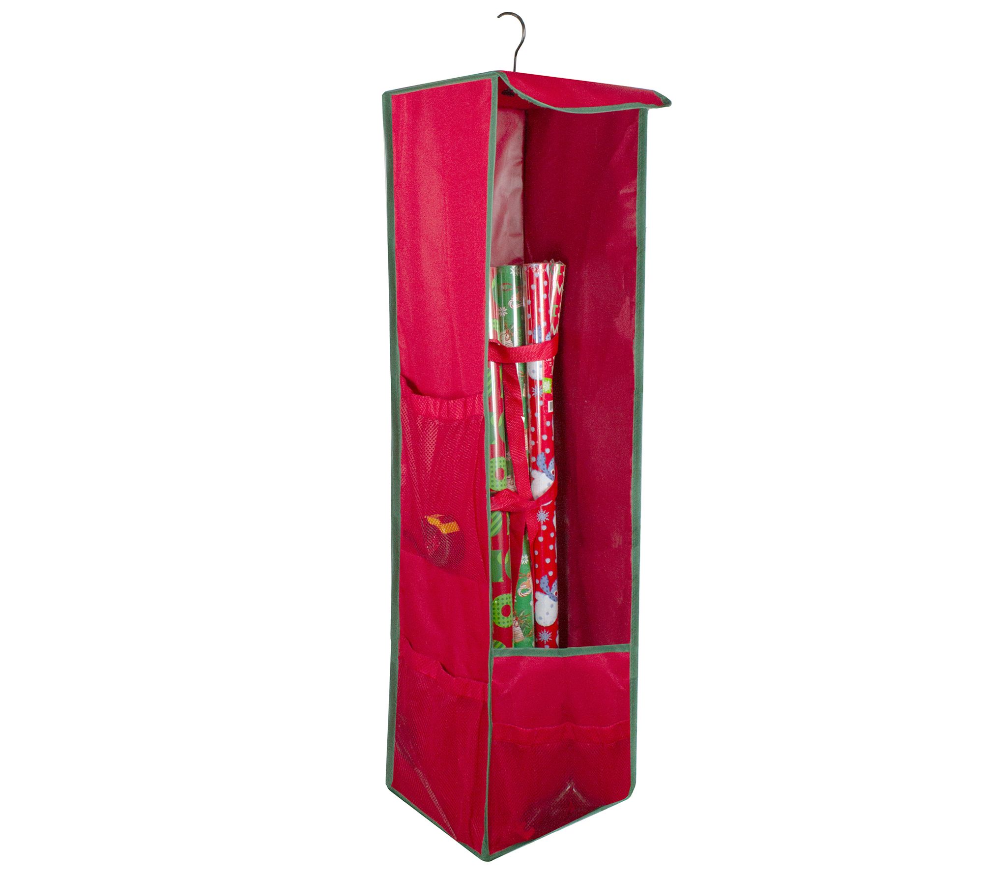 Northlight 36" Vertical Red/Green Hanging Stora ge Bag