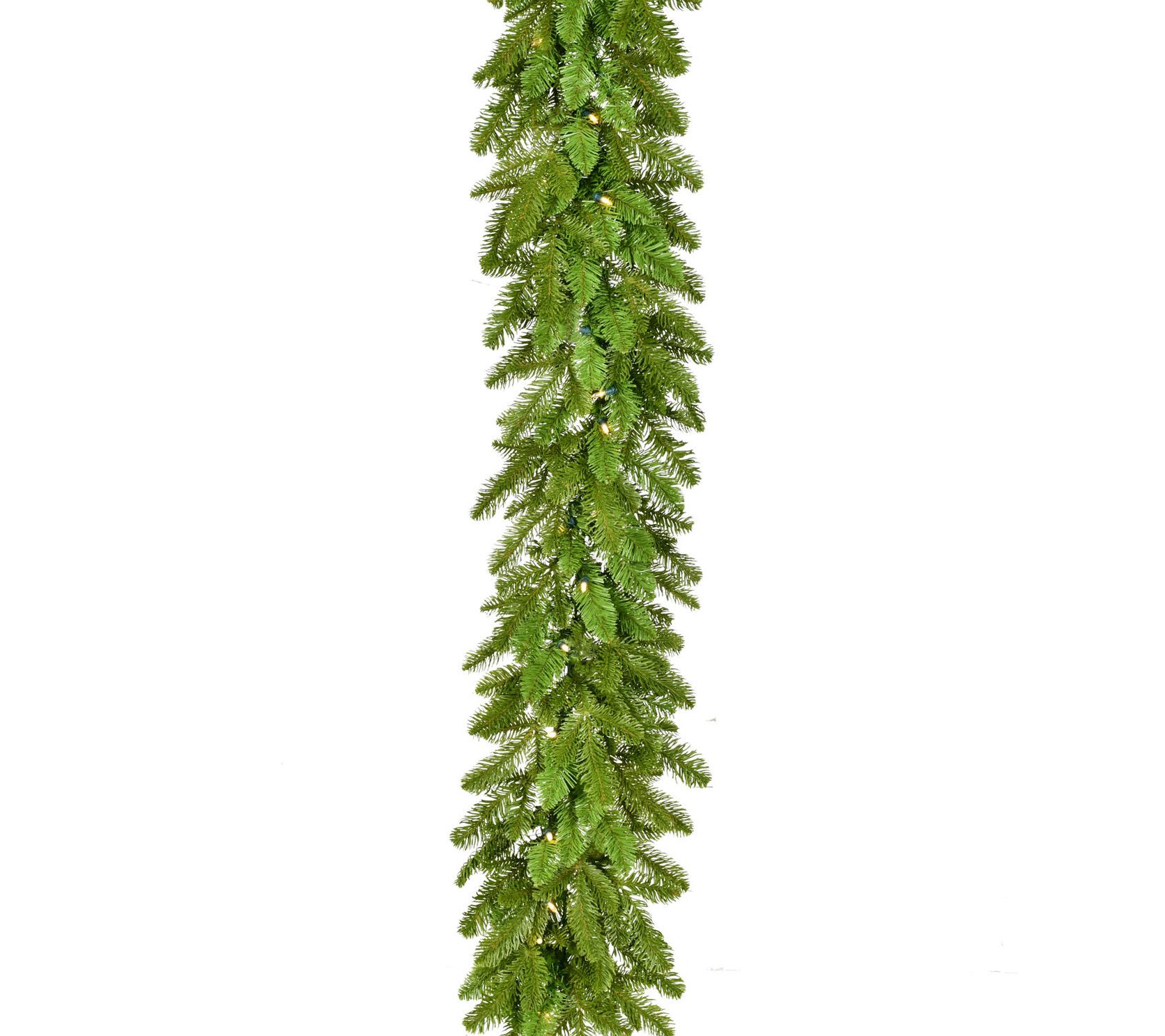 Fraser Hill Farm 9' Grandland Garland With Warm White LED - QVC.com