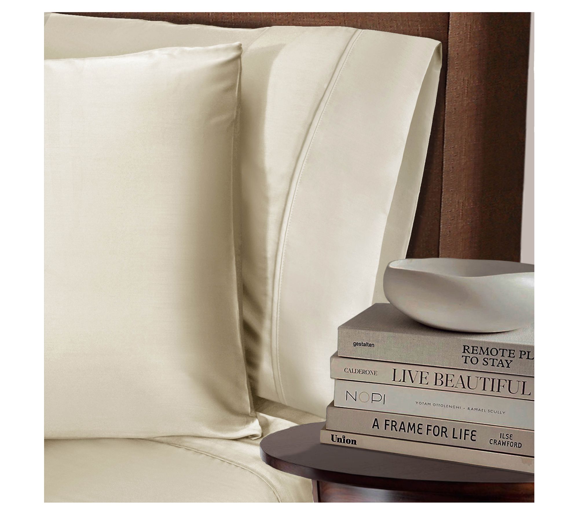 Superior Solid Rayon from Bamboo 300-TC Pillowc ase, Standard