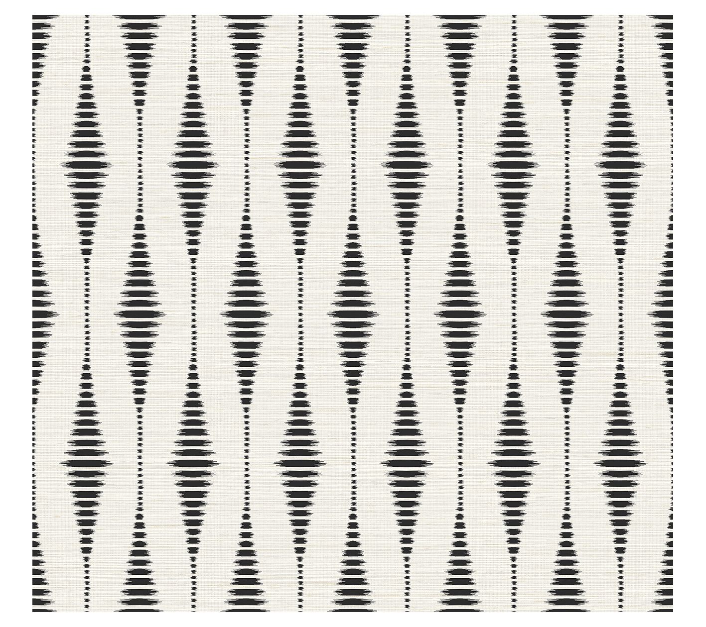 NextWall Striped Ikat Peel-and-Stick Wallpaper