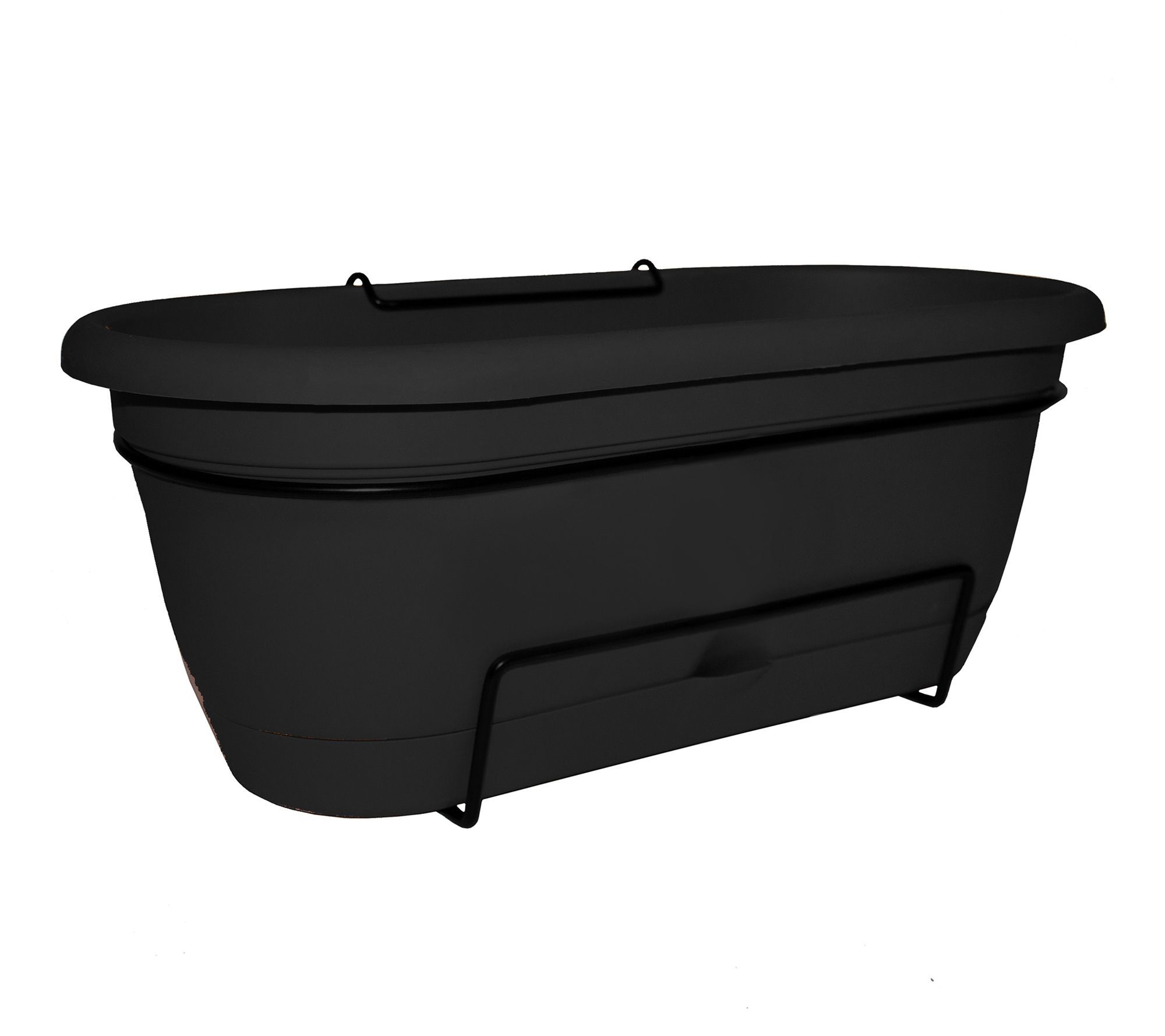 Bloem Lucca Self Watering Oval Window Box Planter: 18"