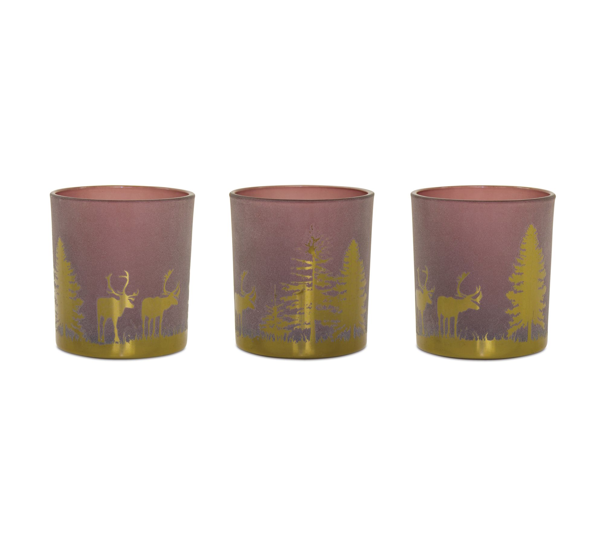 Melrose Tea Light Holder w/Woodland Scene (S/3)