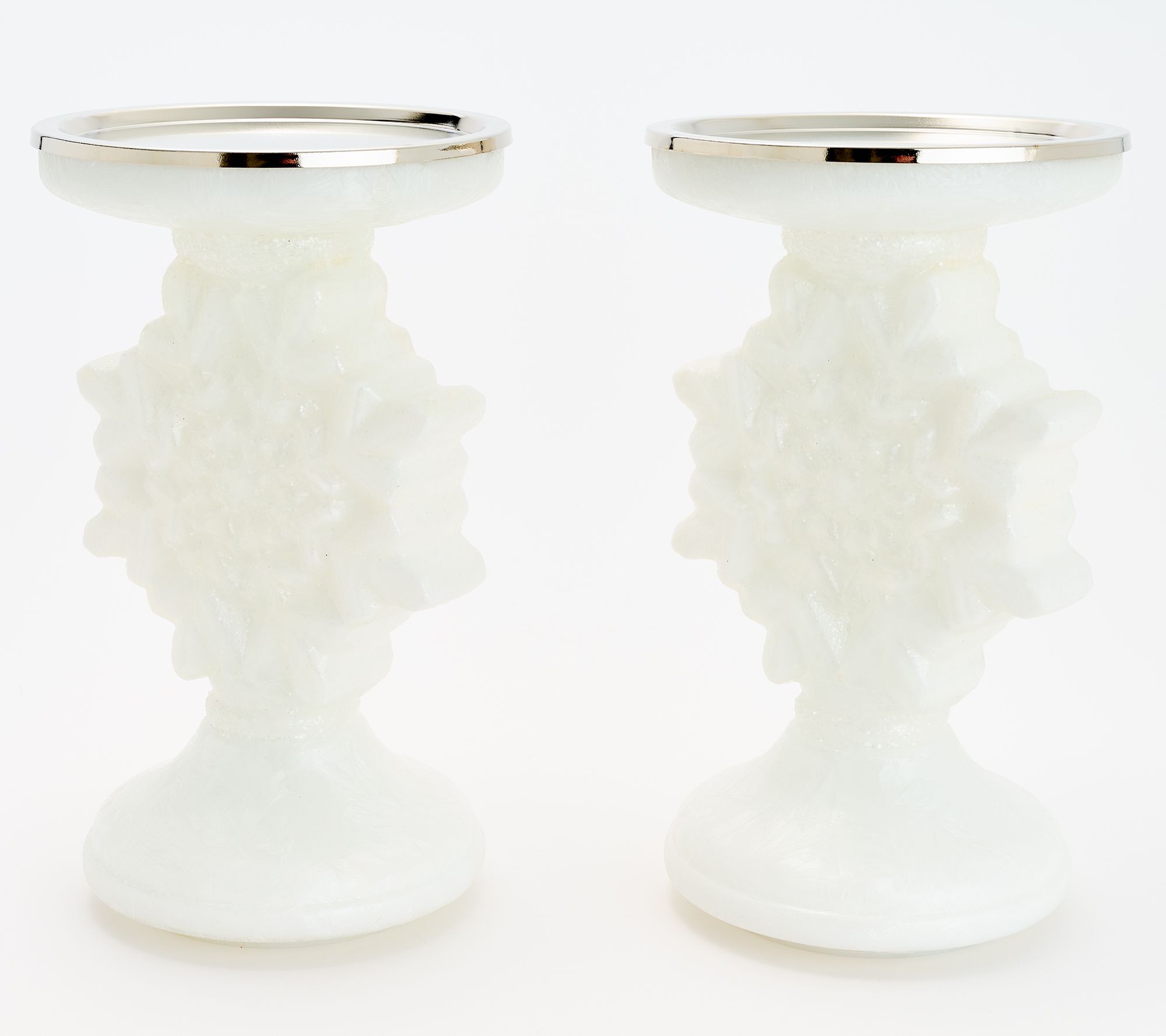 Snowflake Pedestal Tabletop Decorations - 3 Pc.