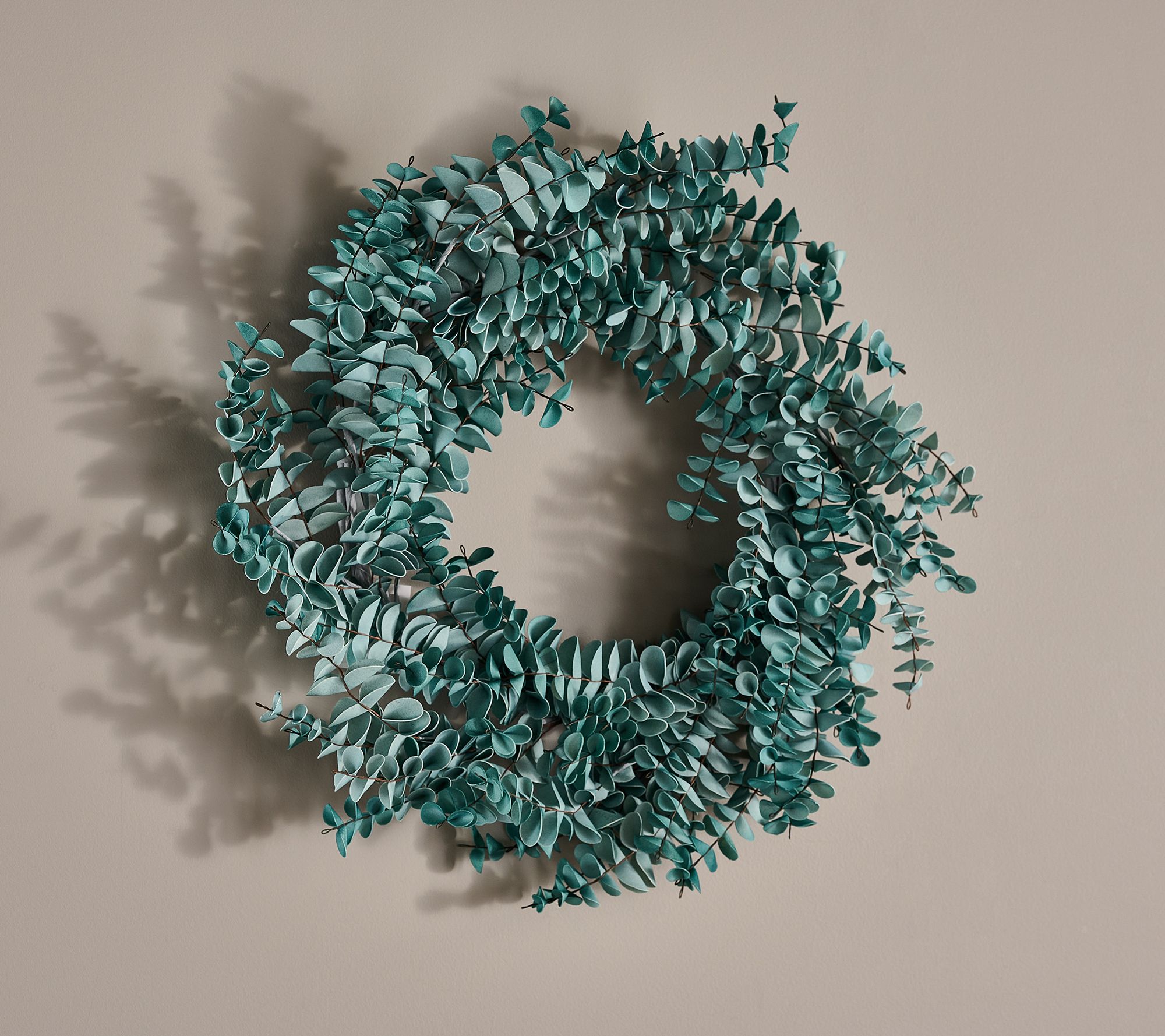 22" Soft Touch Watercolor Eucalyptus Wreath by Valerie