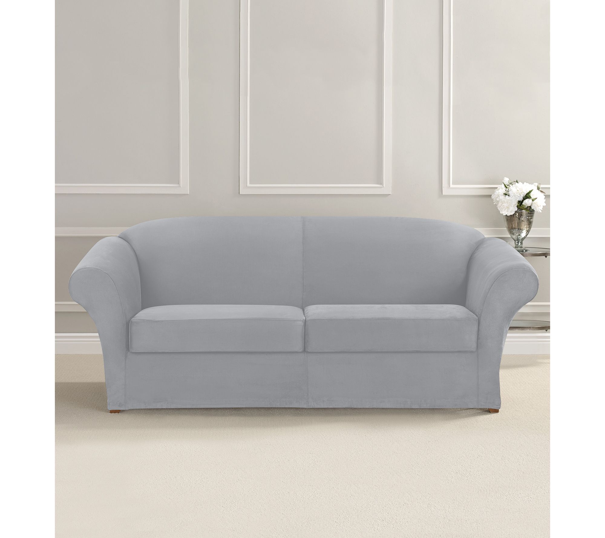 SureFit Ultimate Stretch Suede 3Piece Sofa Slipcover