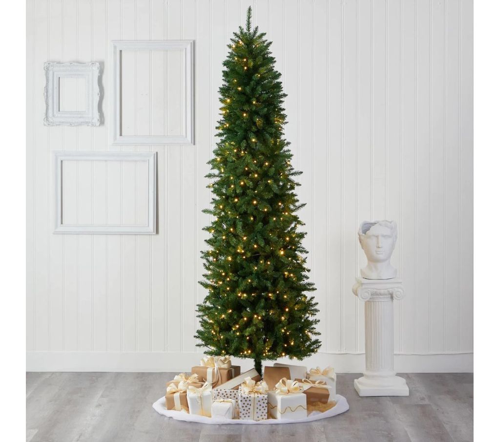 Nearly Natural 10' Flocked West Virginia Faux Cristmas Tree