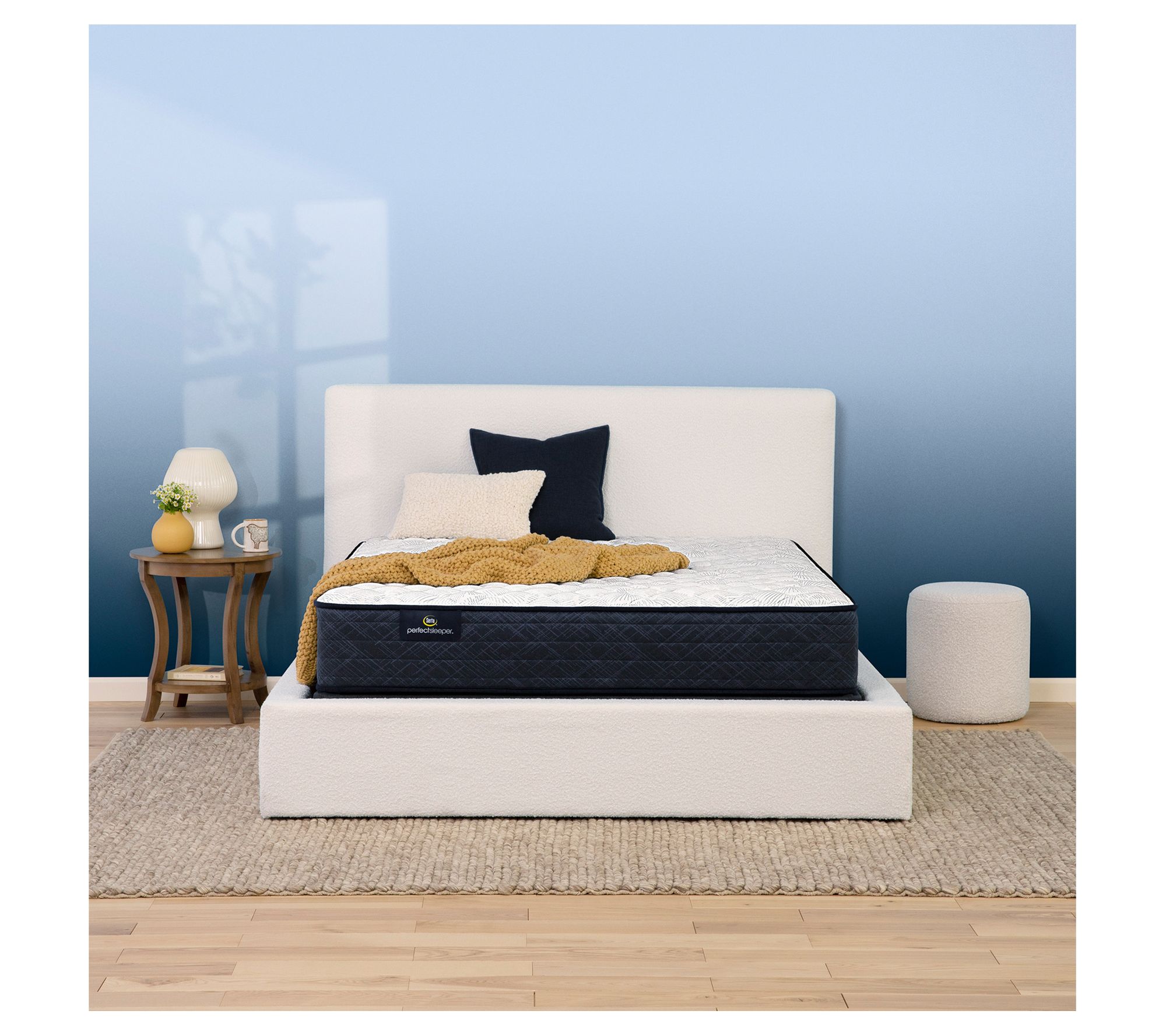 Serta Adoring Night 10.5" Firm Mattress Set -Full