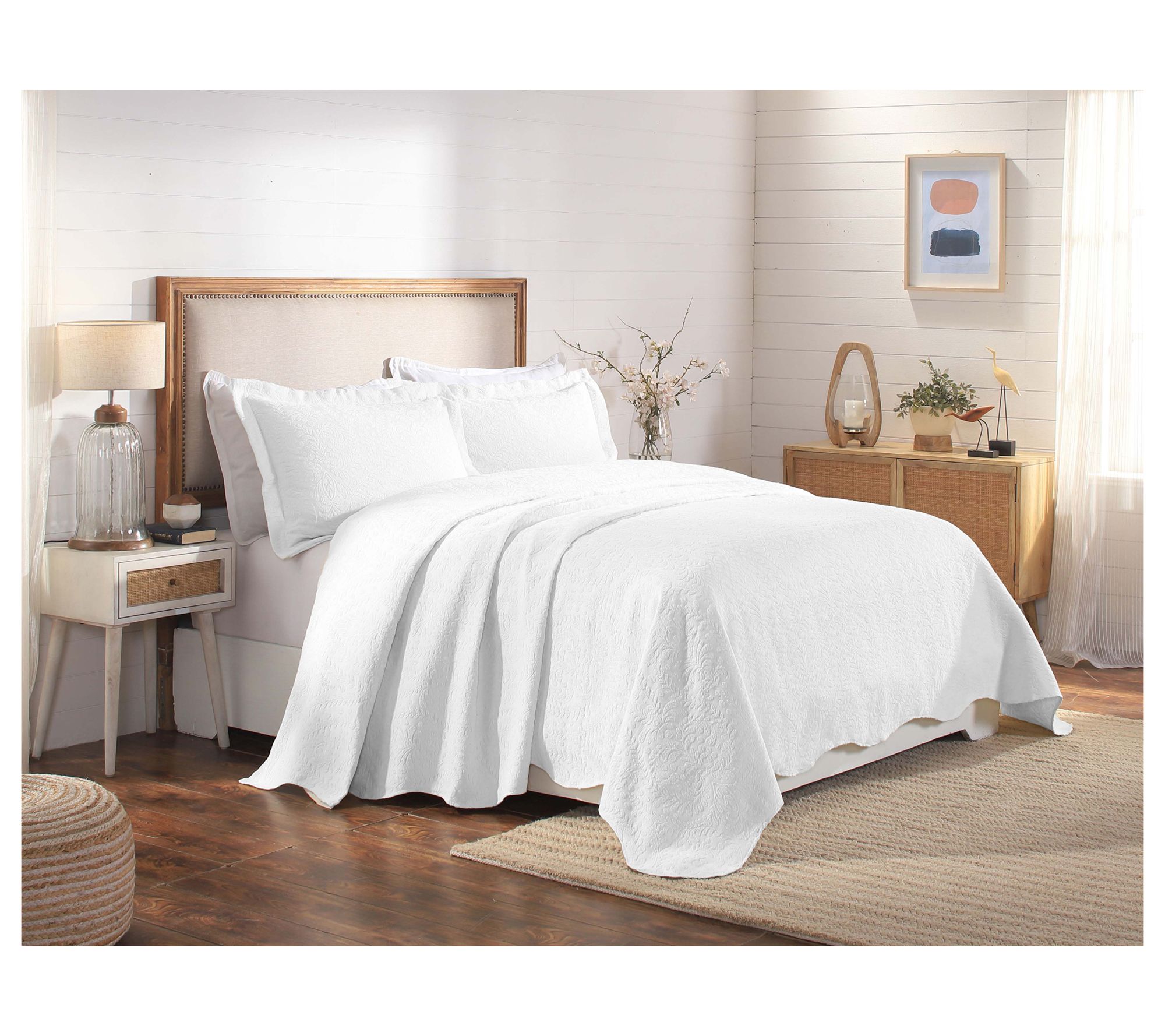 Superior Aspen Cotton Blend Medium Weight Bedspread Set- King