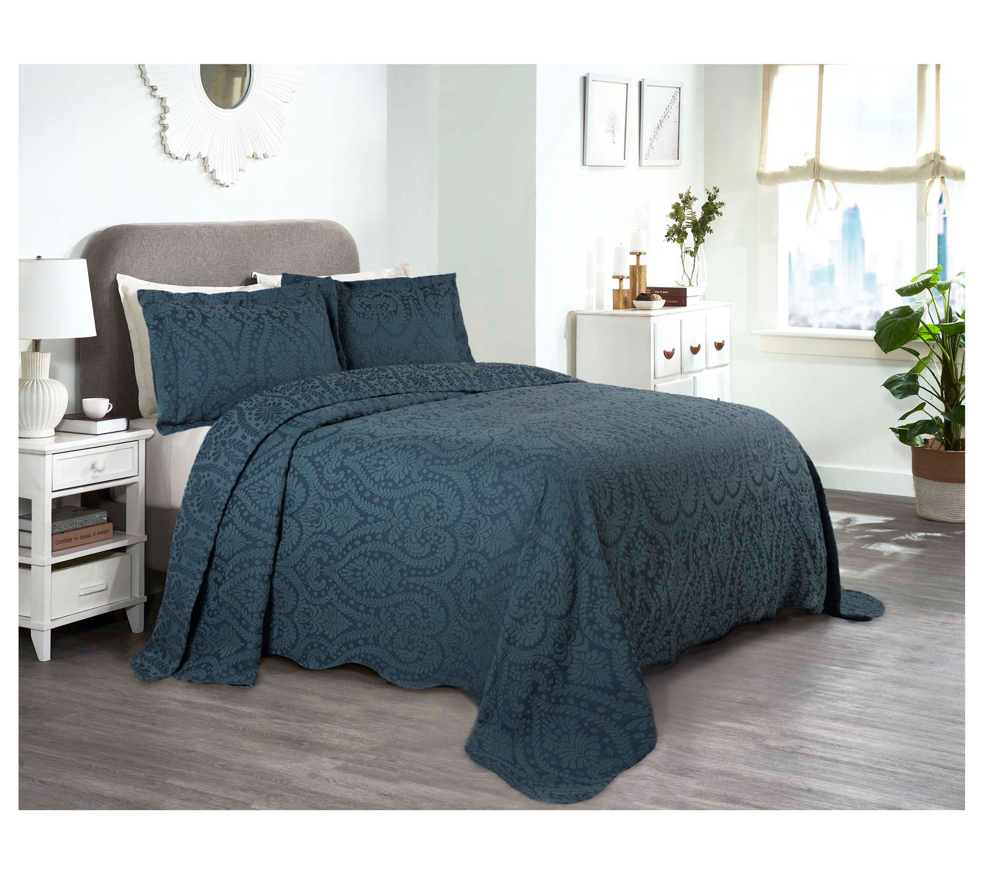 Superior Aspen Cotton Blend Medium Weight Bedspread Set- King