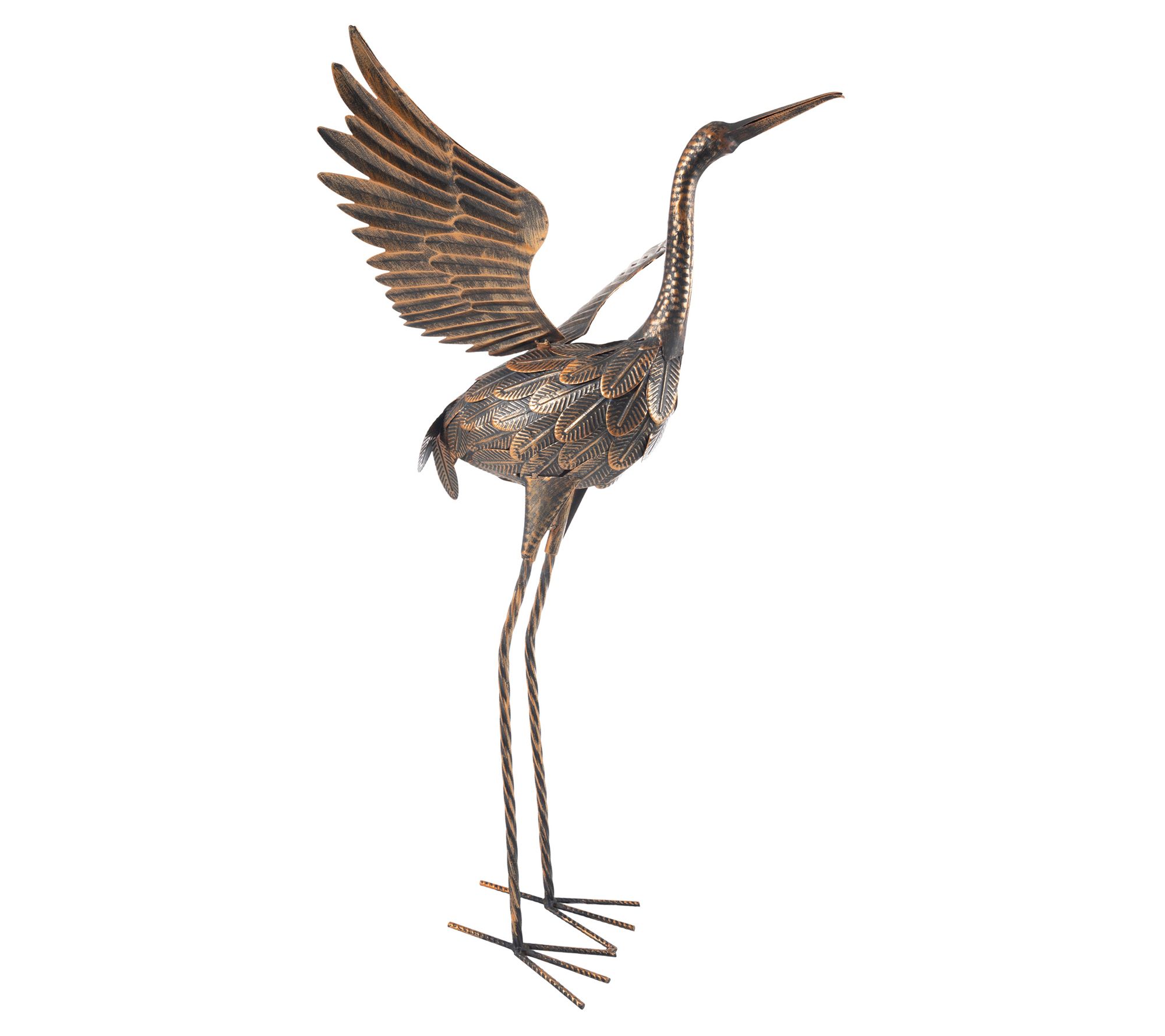 Pure Garden Flying Crane Garden Statue Lawn Ornament