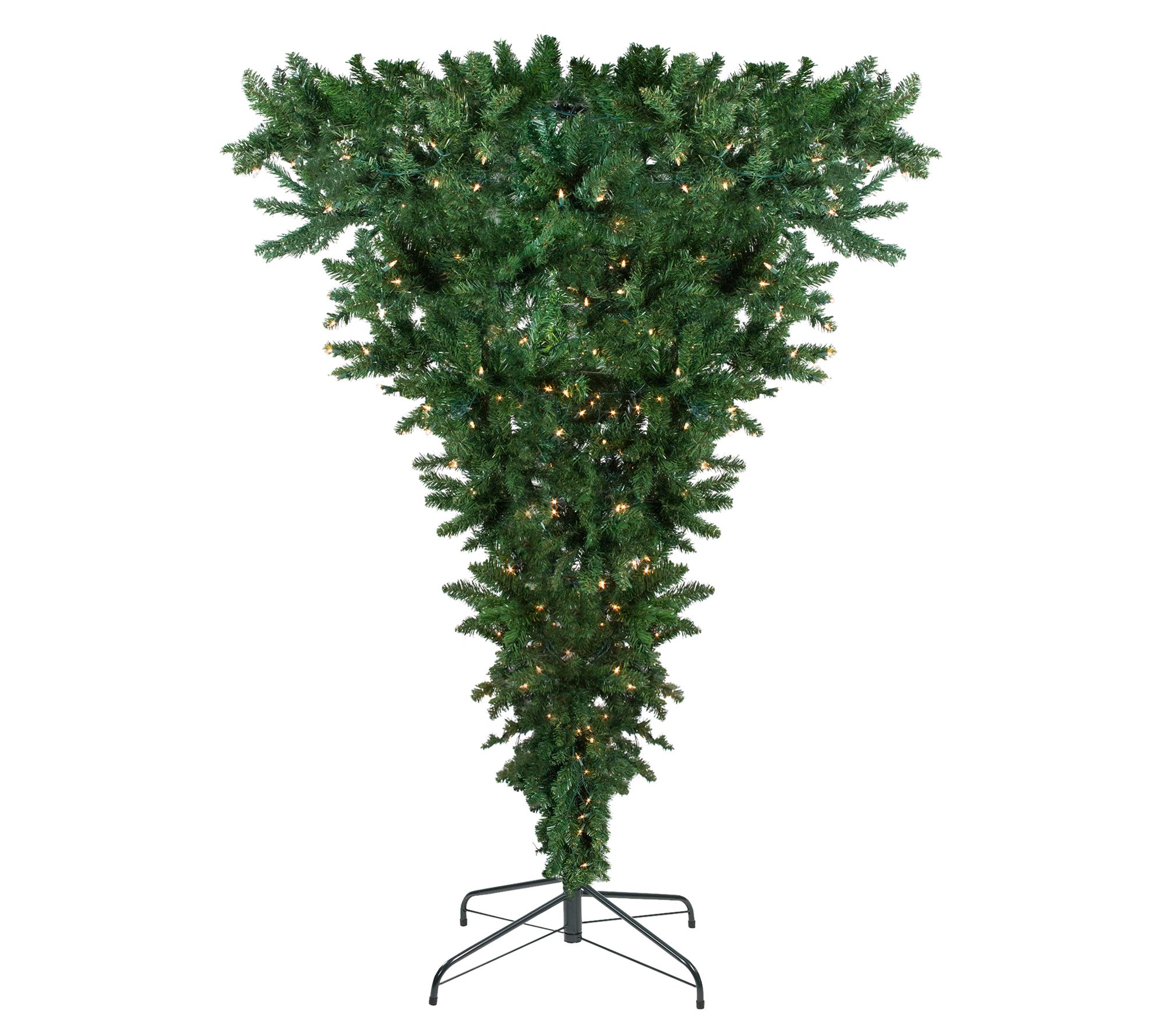 Northlight 7' Green Spruce Upside Down Tree - Clear Lights