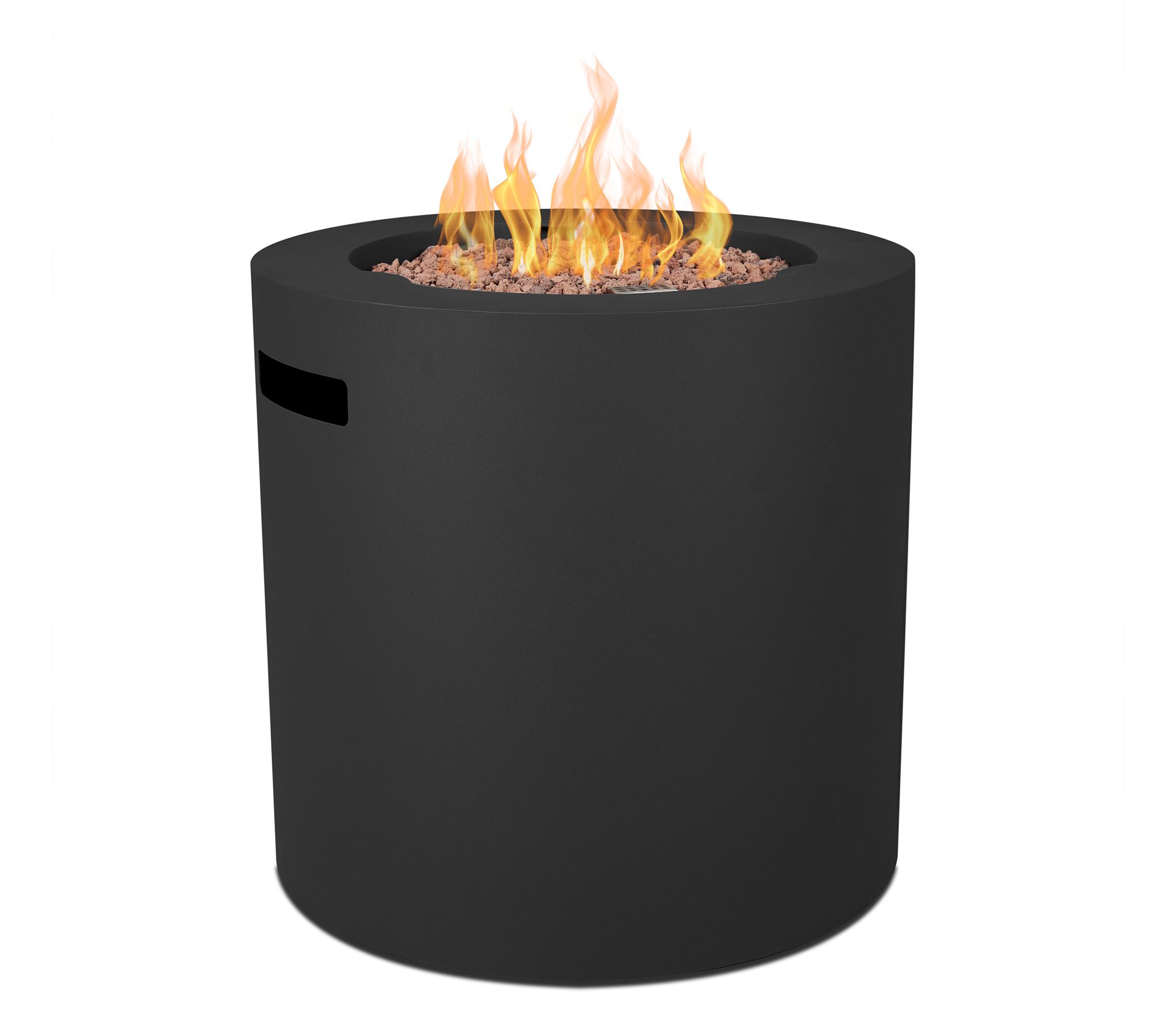 Aegean 24" Round Steel Propane Fire Pit Table by Real Flame