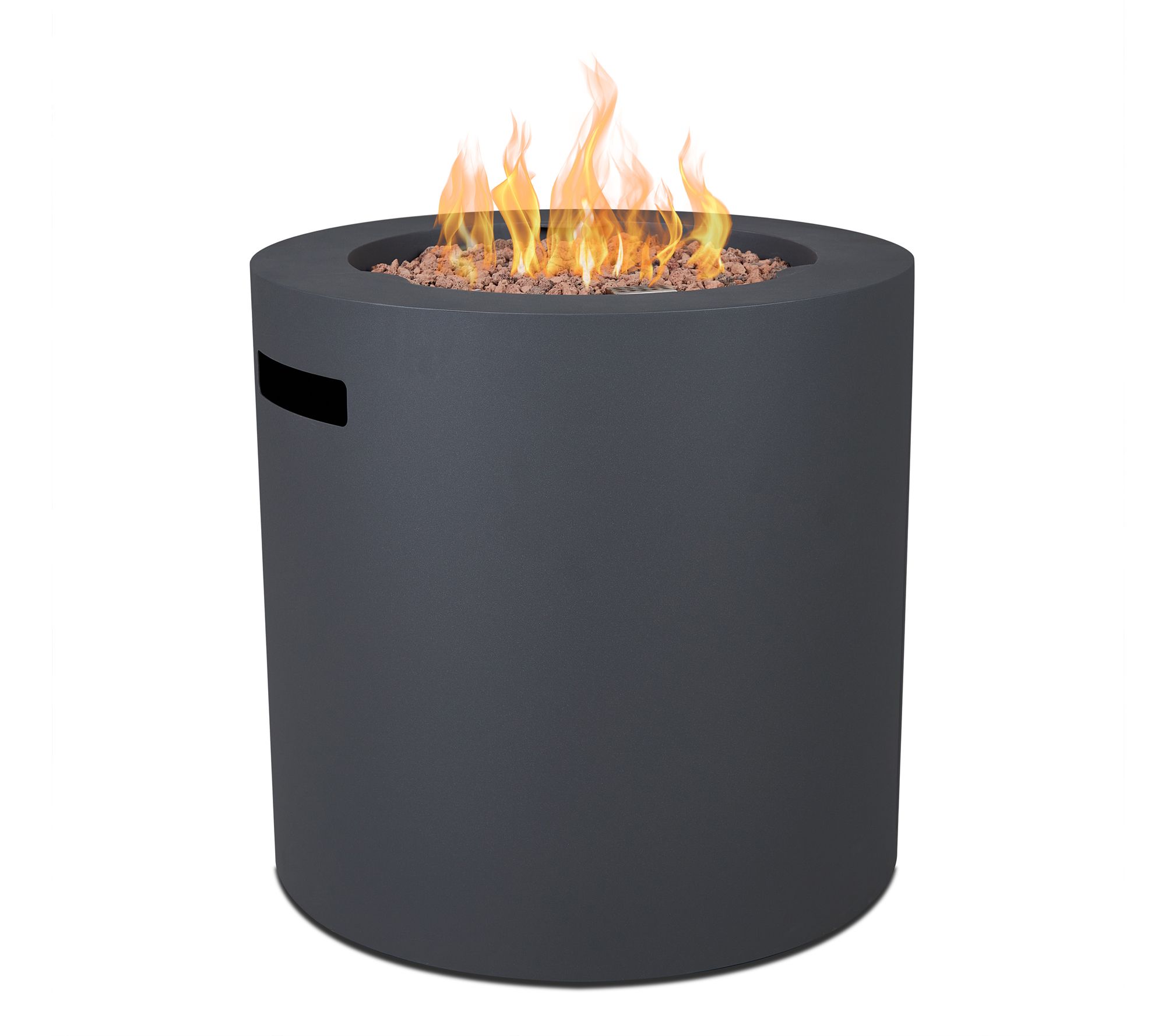 Aegean 24" Round Steel Propane Fire Pit Table by Real Flame