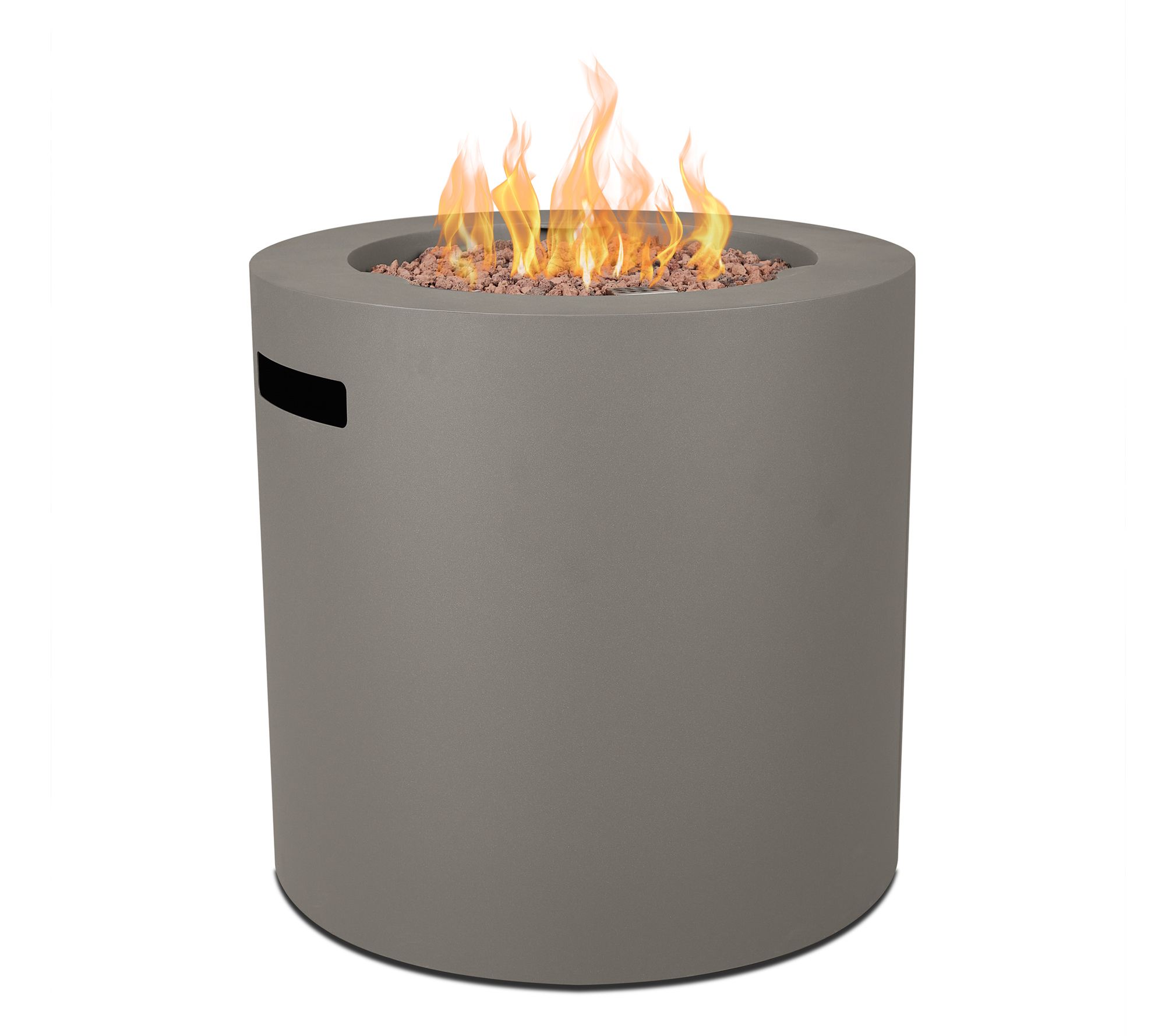 Aegean 24" Round Steel Propane Fire Pit Table by Real Flame