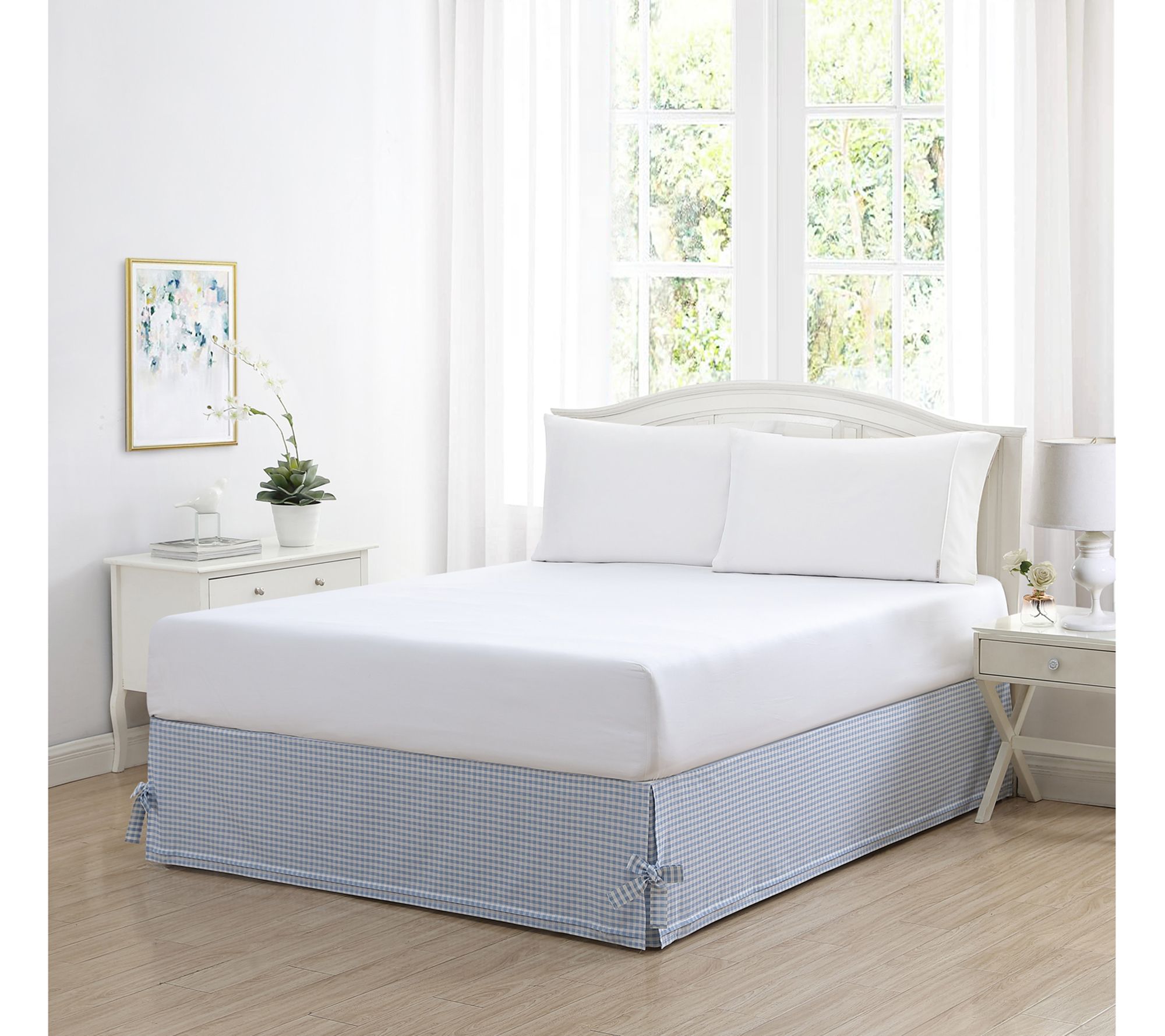 Laura Ashley Hedy Blue Twin Bedskirt