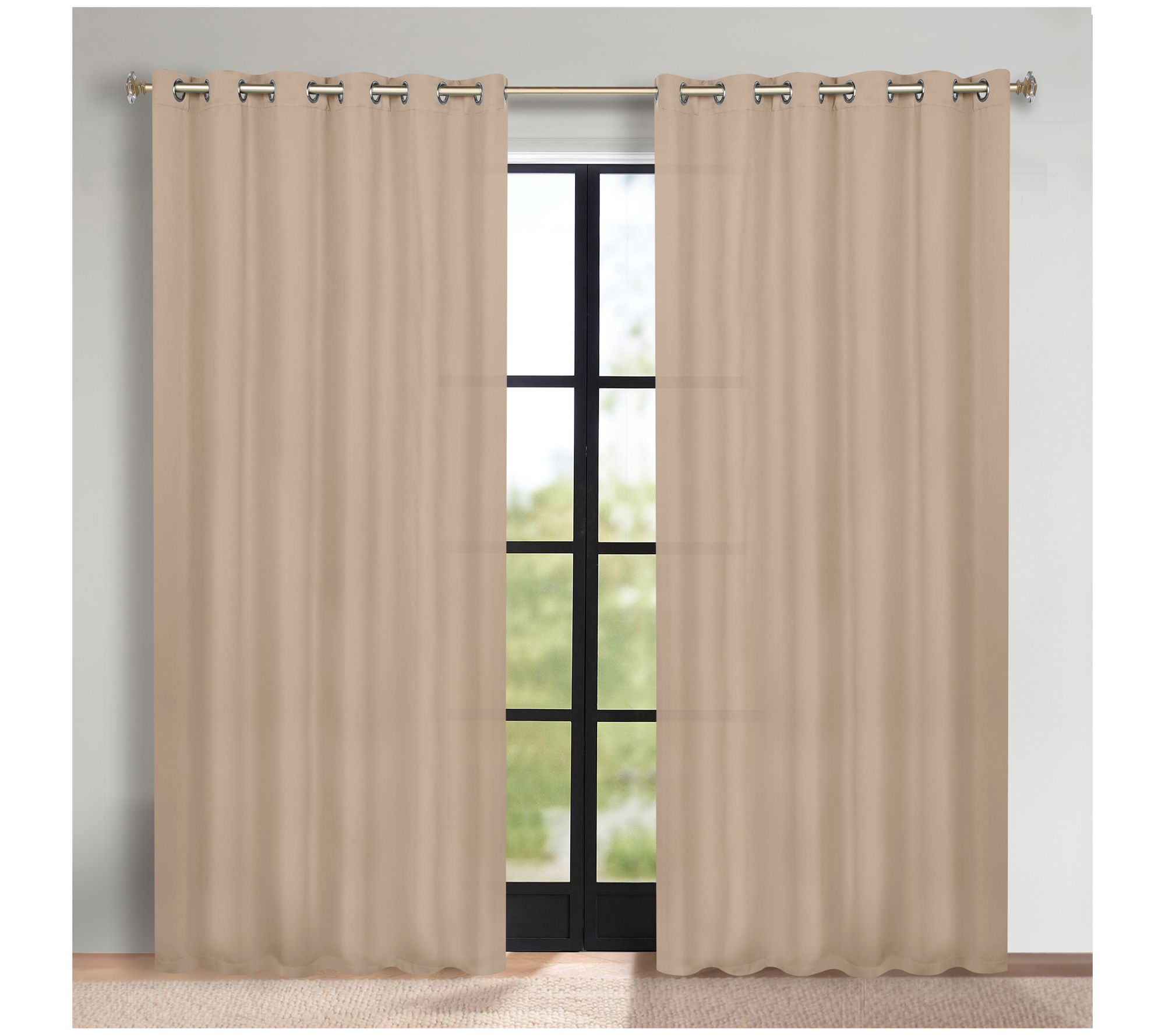 Superior Solid Room Darkening Curtains Set 70x84