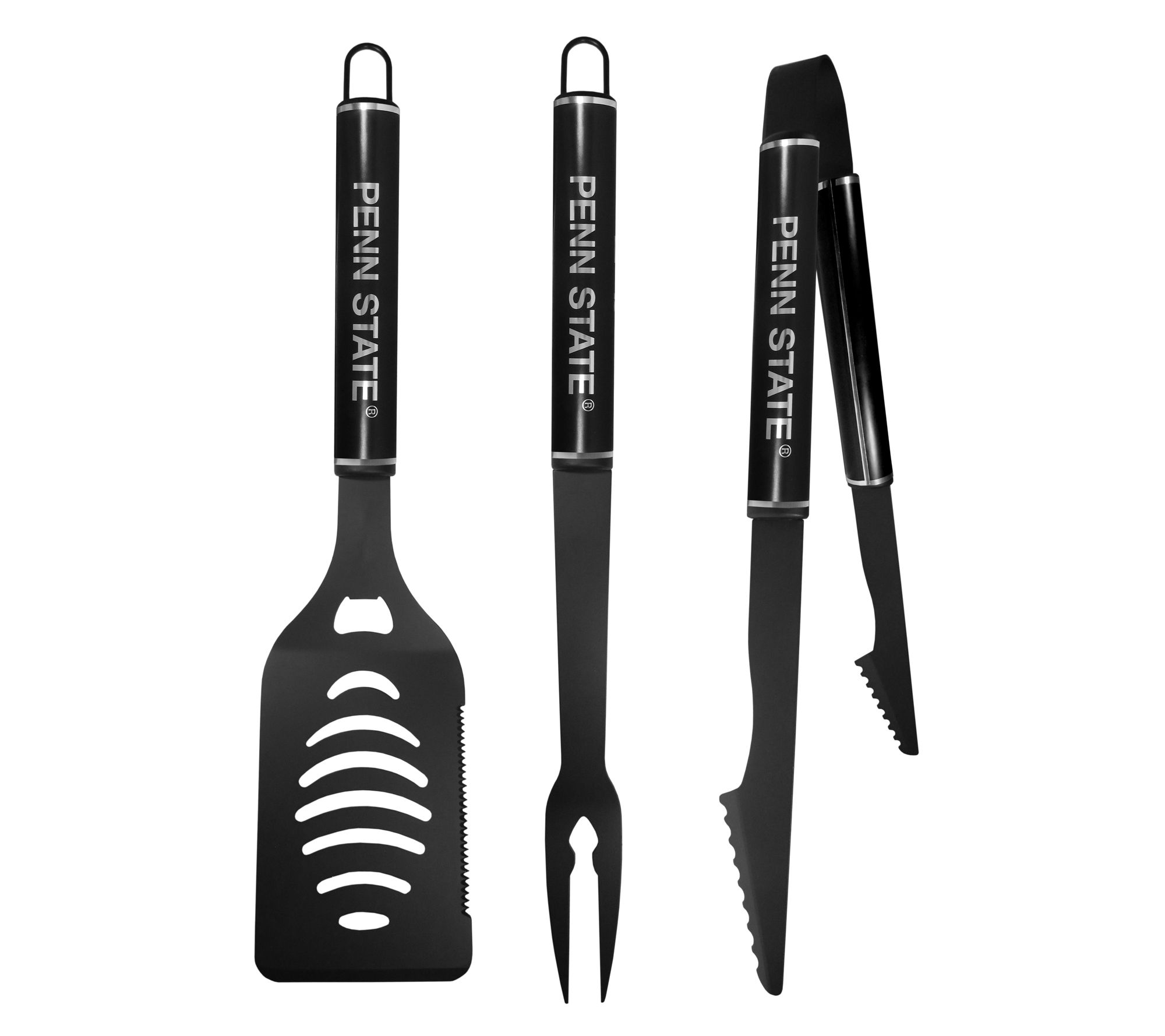 Siskiyou Sports College Black BBQ Set - 3pc