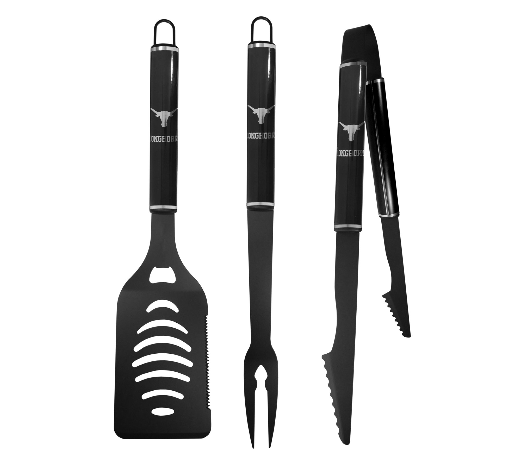 Siskiyou Sports College Black BBQ Set - 3pc