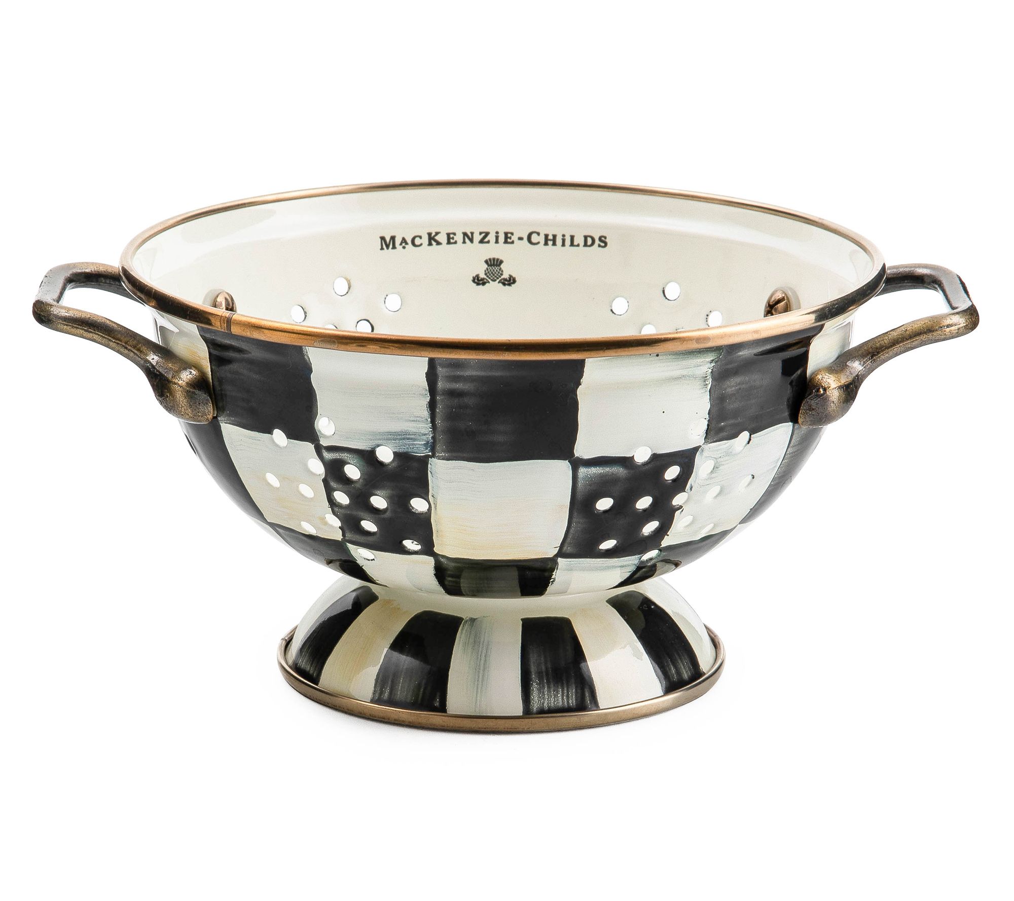 MacKenzie-Childs Courtly Check Small Colander