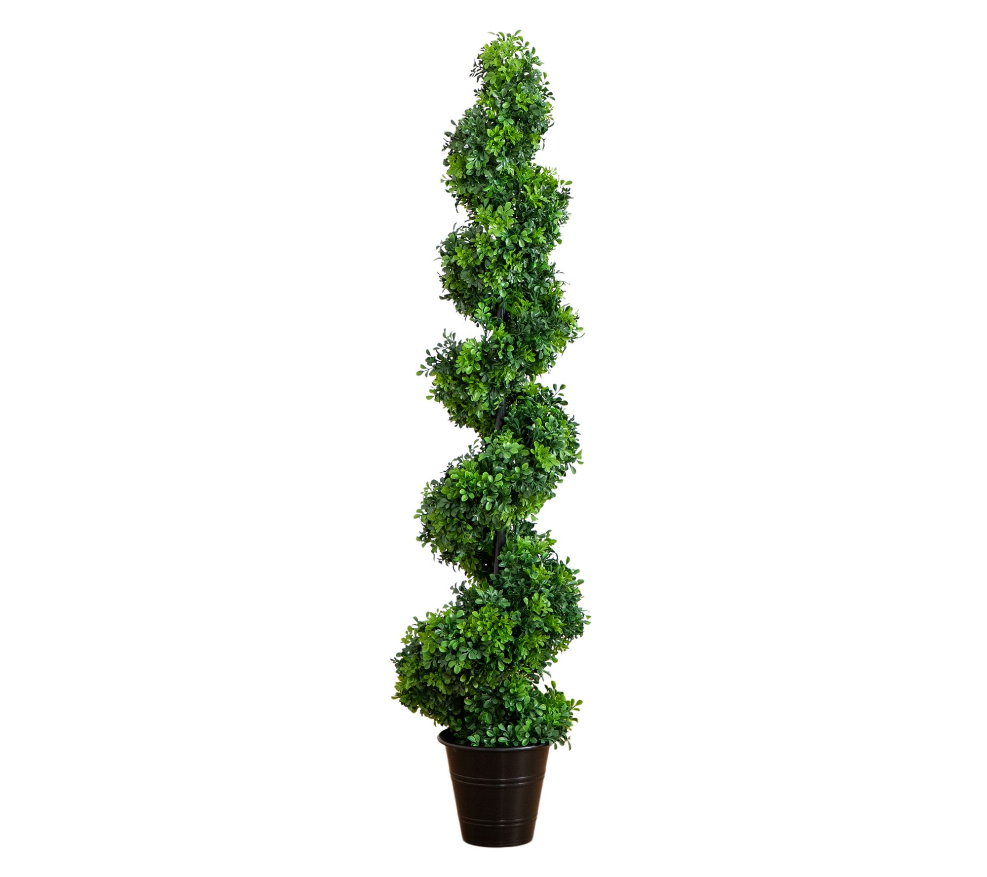 Nearly Natural 5' UV Resistant Boxwood Spiral Topiary