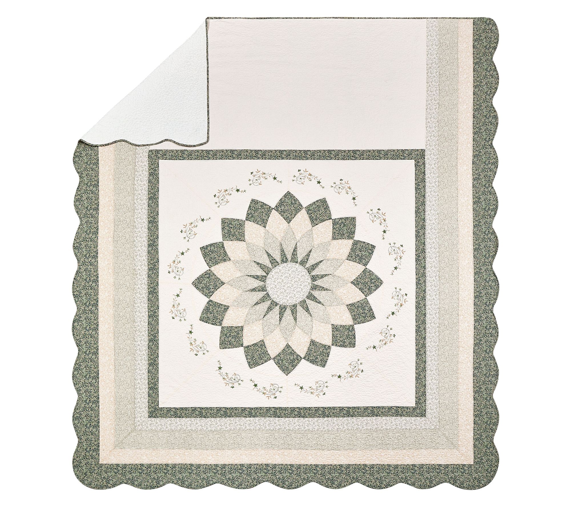 Modern Heirloom Harper Floral Embroidered FullBedspread